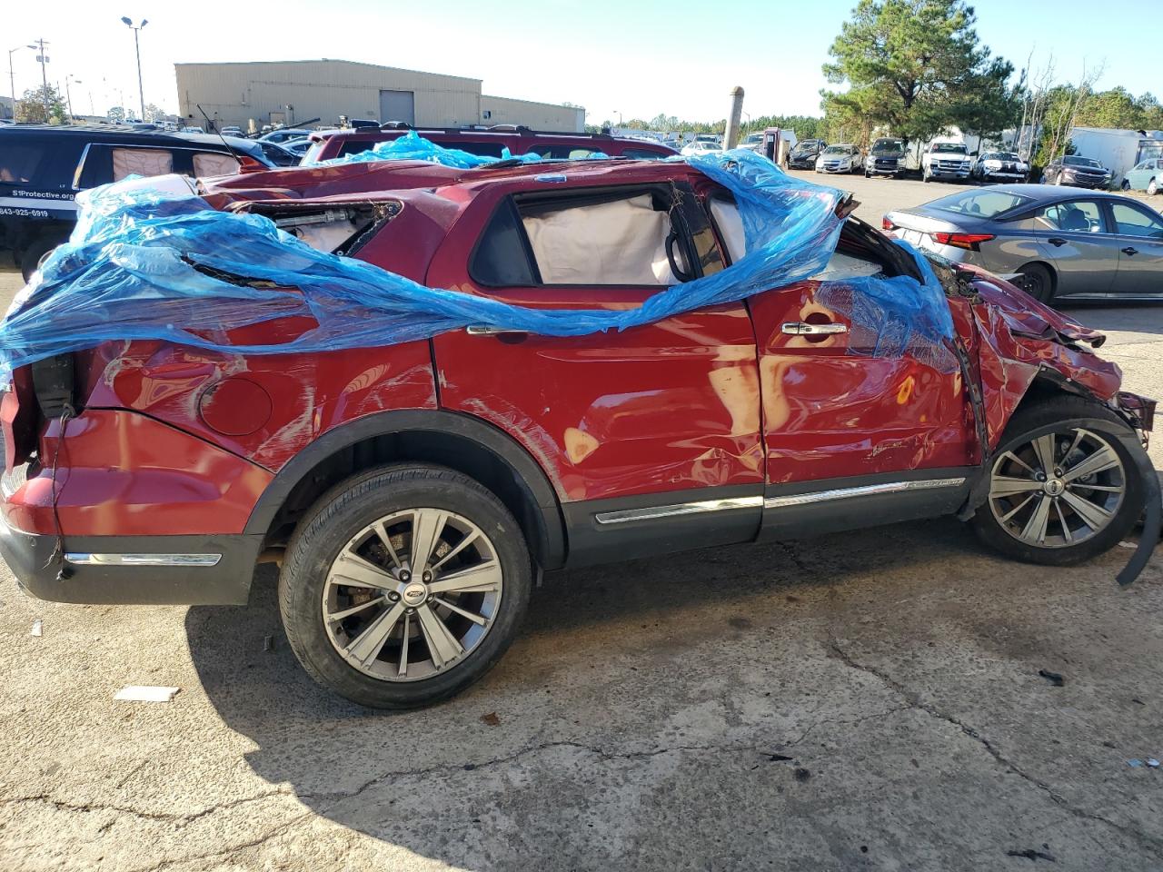 2018 Ford Explorer VIN 1FM5K7FH3JGA93493 Copart auction photo, all over damage thumbnail 3