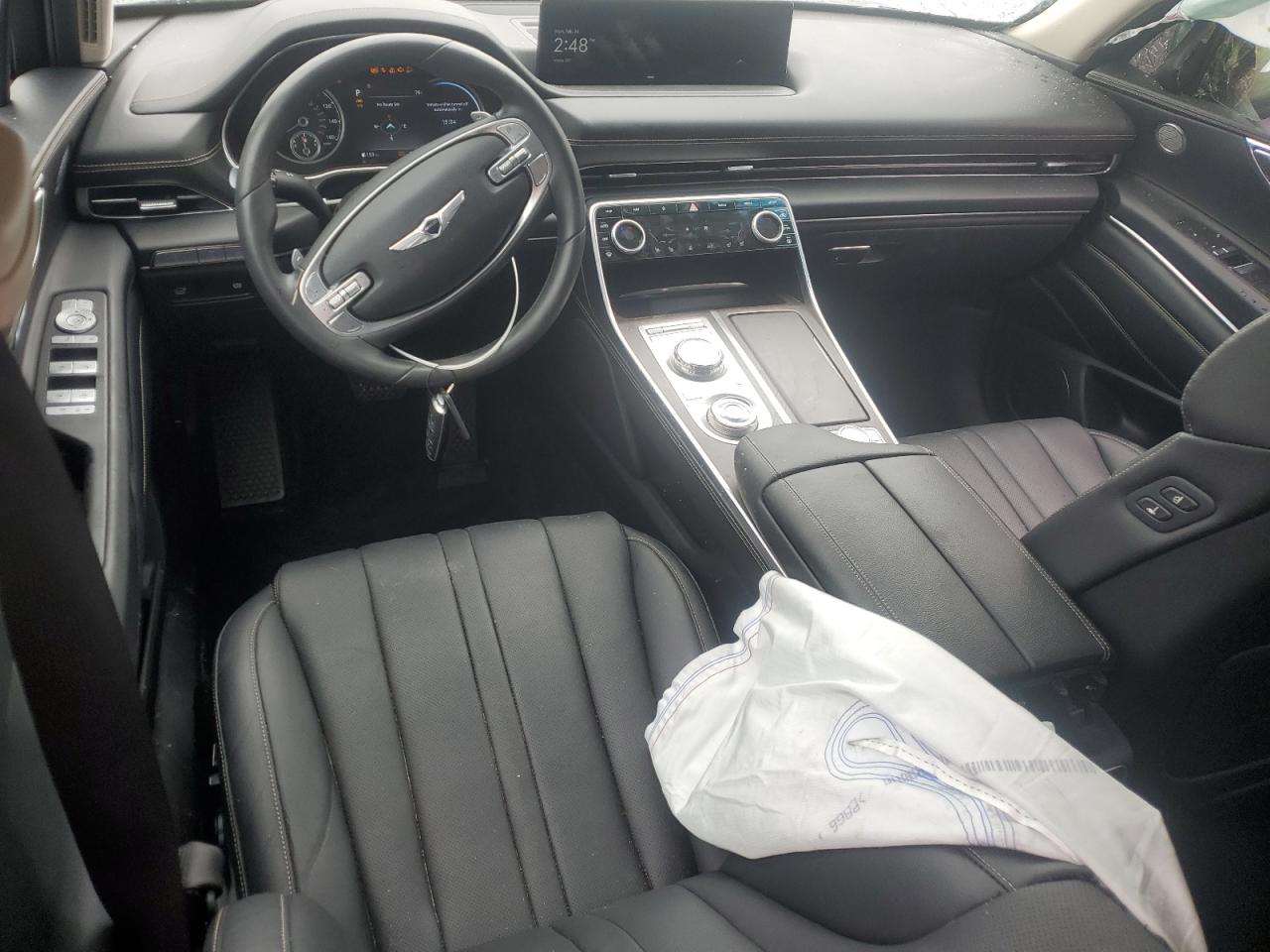 2024 Genesis Gv80 VIN KMUHCESCXRU202975 Copart auction photo, side / front end damage thumbnail 8