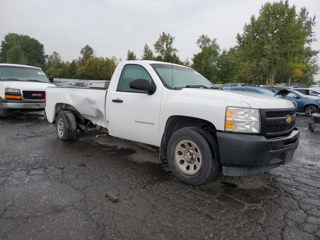 2013 Chevrolet Silverado VIN 1GCNCPE01DZ187474 Copart auction photo, side damage thumbnail 4