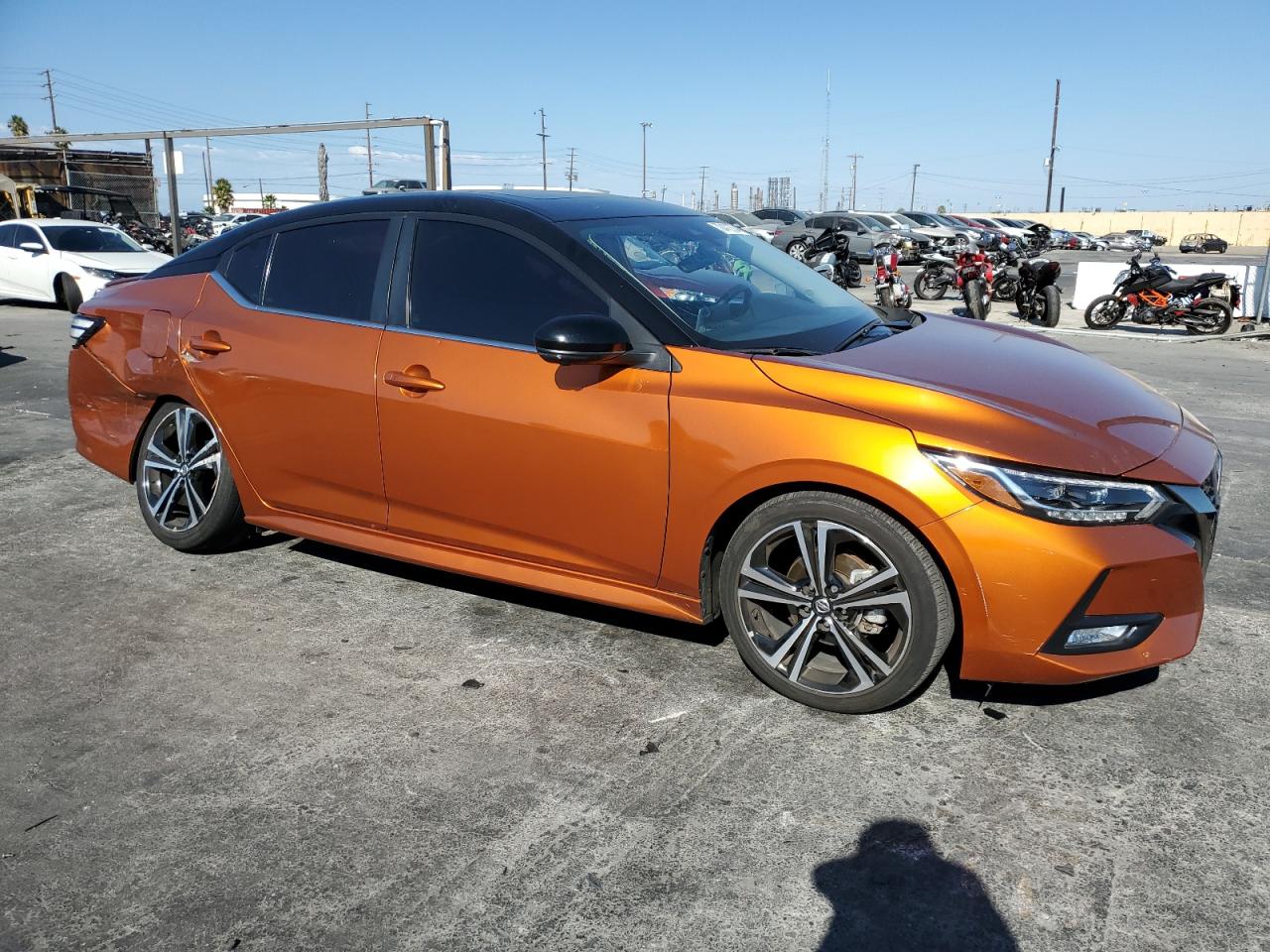 2022 Nissan Sentra VIN 3N1AB8DV4NY235441 Copart auction photo, side / undercarriage damage thumbnail 4