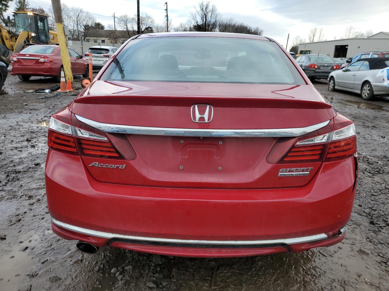 2017 Honda Accord VIN 1HGCR2F12HA115396 Copart auction photo, front end / side damage thumbnail 6
