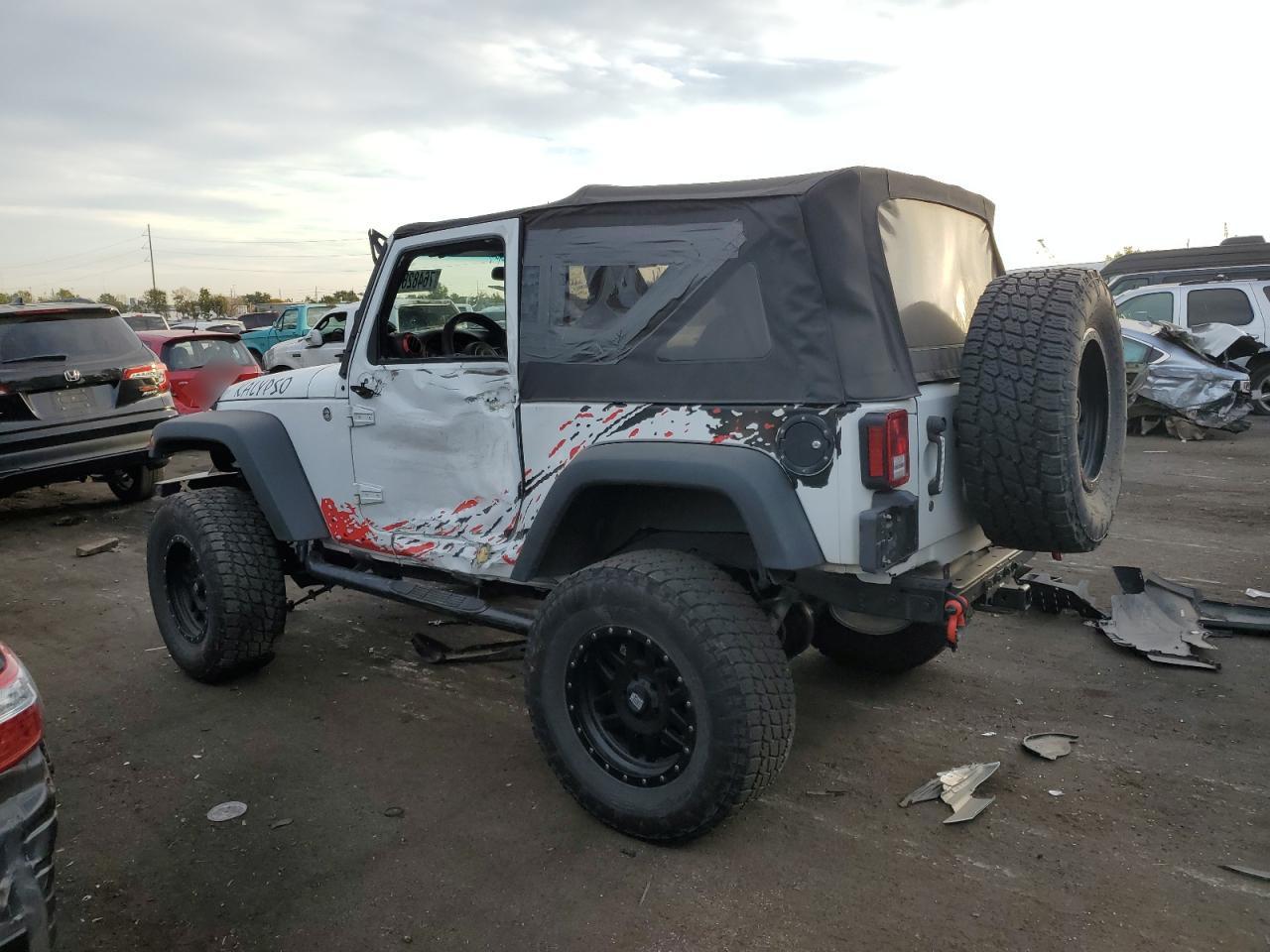 2015 Jeep Wrangler VIN 1C4AJWAG2FL689966 Copart auction photo, front end damage thumbnail 2
