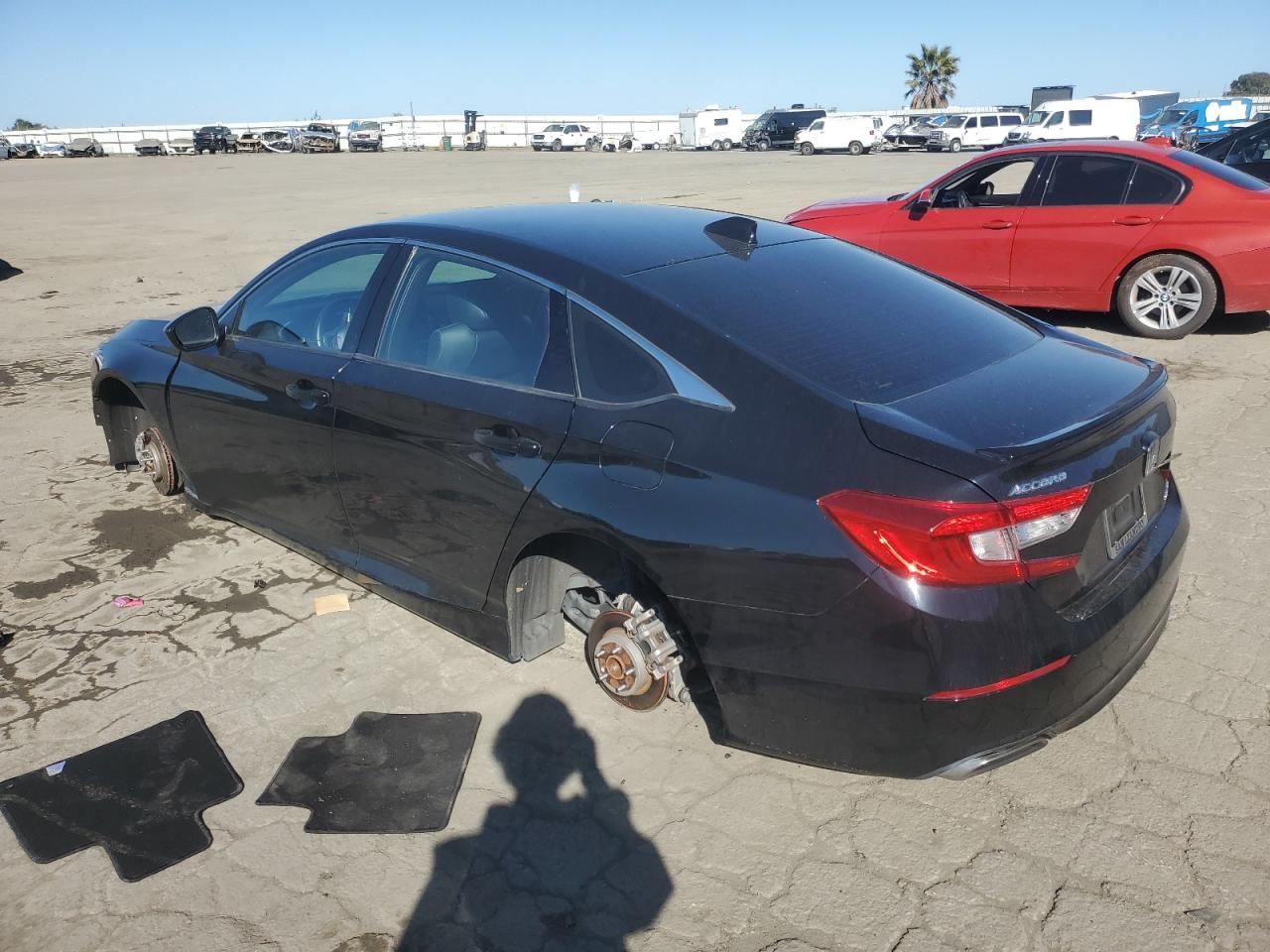 2021 Honda Accord VIN 1HGCV1F33MA070972 Copart auction photo, vandalism damage thumbnail 2