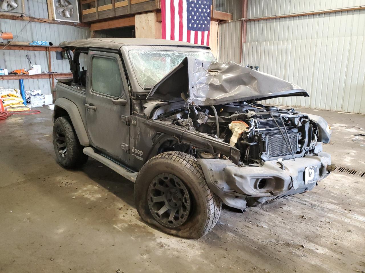 2018 Jeep Wrangler VIN 1C4GJXAN8JW287133 Copart auction photo, biohazard/chemical / front end damage thumbnail 4