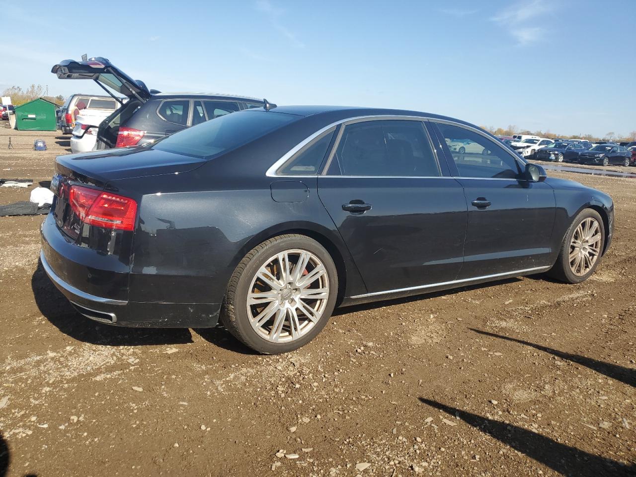 2014 Audi A8 VIN WAUR2AFD0EN006423 Copart auction photo, side / minor dent/scratches damage thumbnail 3