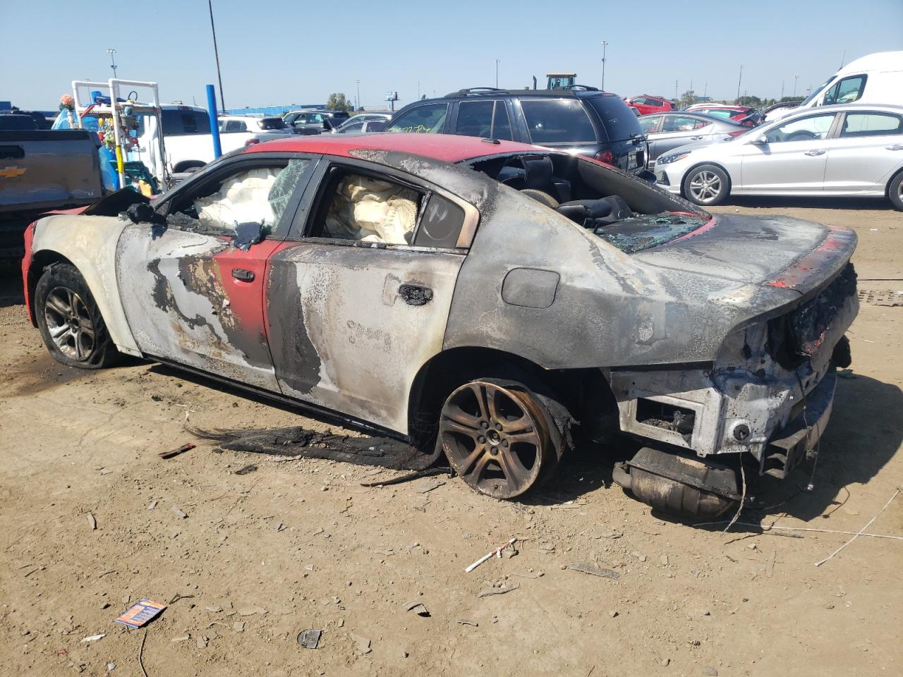 2019 Dodge Charger VIN 2C3CDXBG0KH718655 Copart auction photo, burn - interior / burn damage thumbnail 2