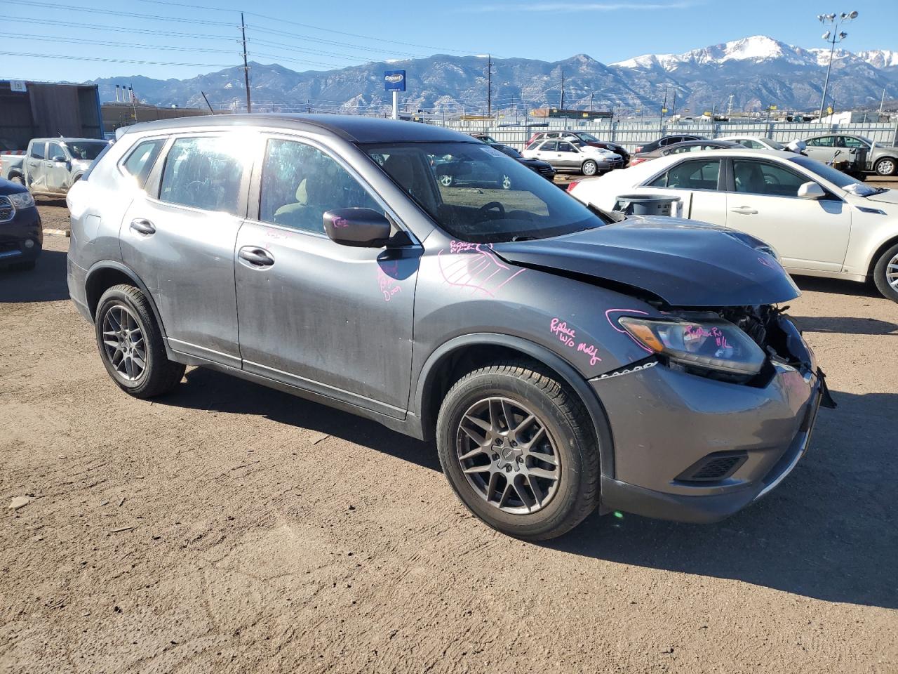 2016 Nissan Rogue VIN 5N1AT2MV6GC813358 Copart auction photo, front end damage thumbnail 4