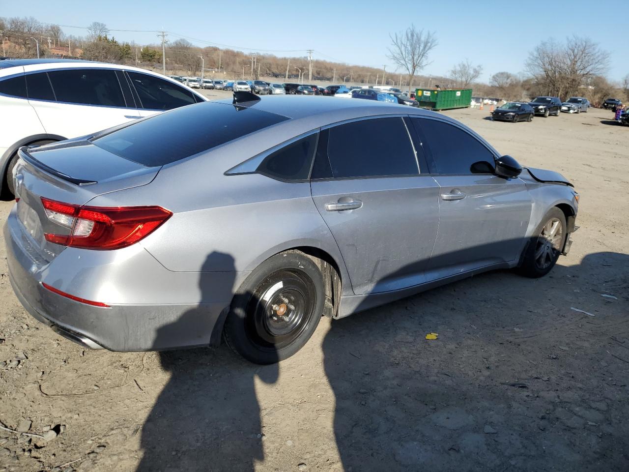 2022 Honda Accord VIN 1HGCV1F35NA074961 Copart auction photo, front end / side damage thumbnail 3