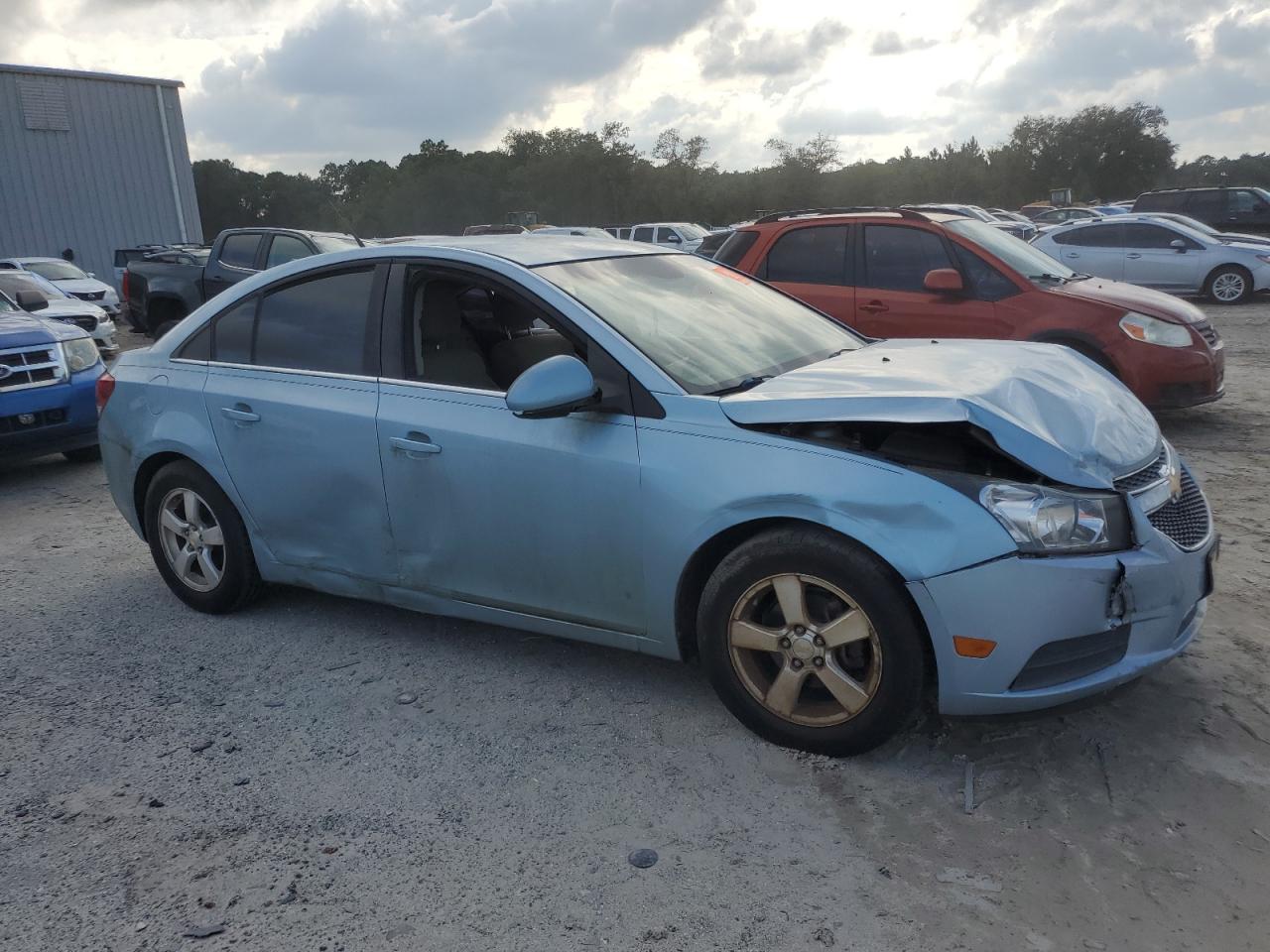 2011 Chevrolet Cruze VIN 1G1PF5S98B7257013 Copart auction photo, front end / side damage thumbnail 4