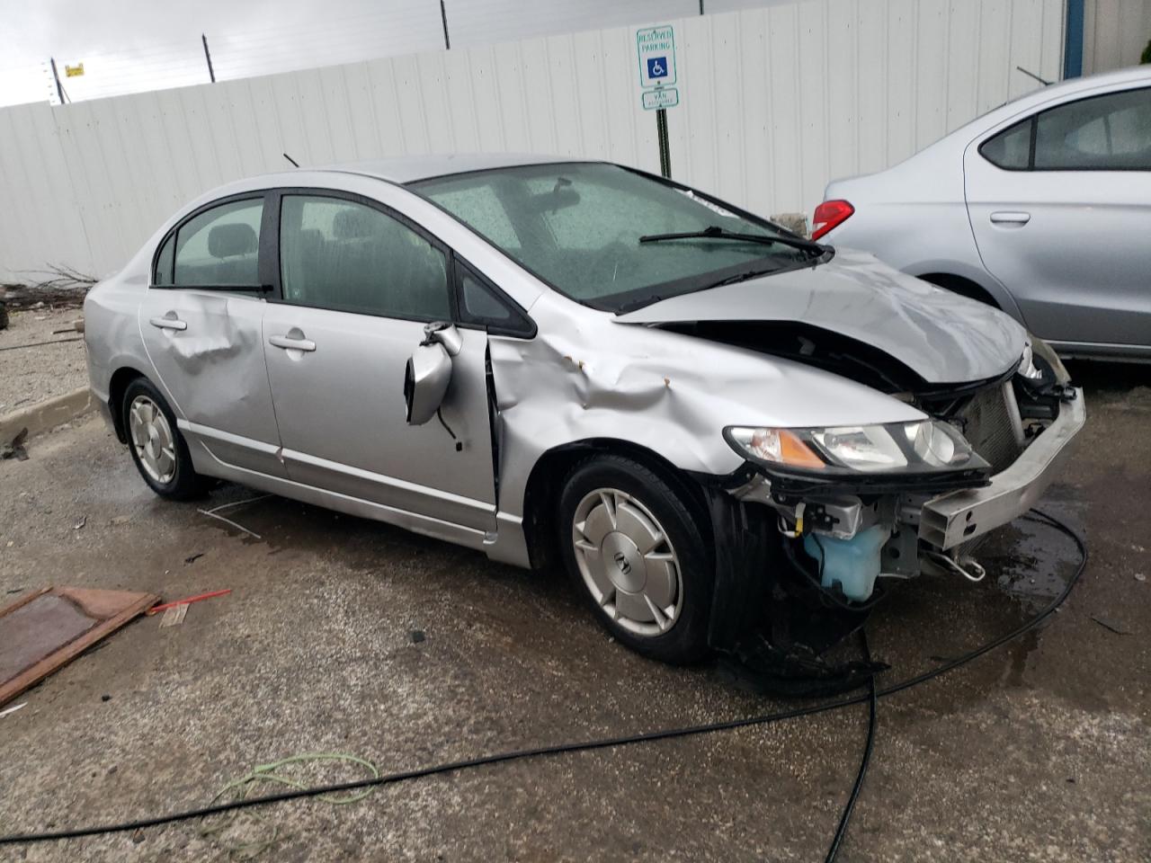 2009 Honda Civic VIN JHMFA36299S016022 Copart auction photo, front end / side damage thumbnail 4