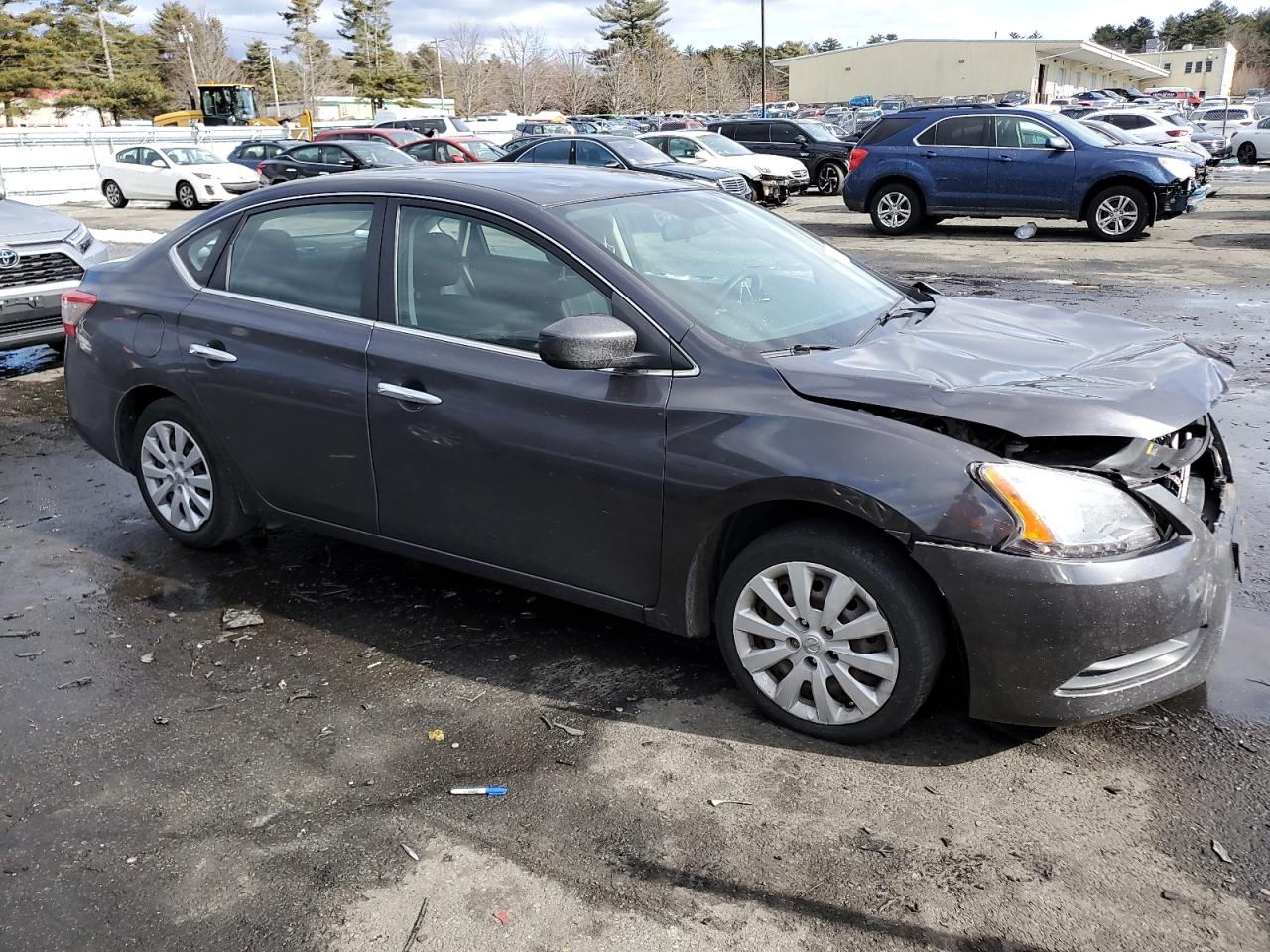 2013 Nissan Sentra VIN 3N1AB7AP8DL733413 Copart auction photo, front end damage thumbnail 4