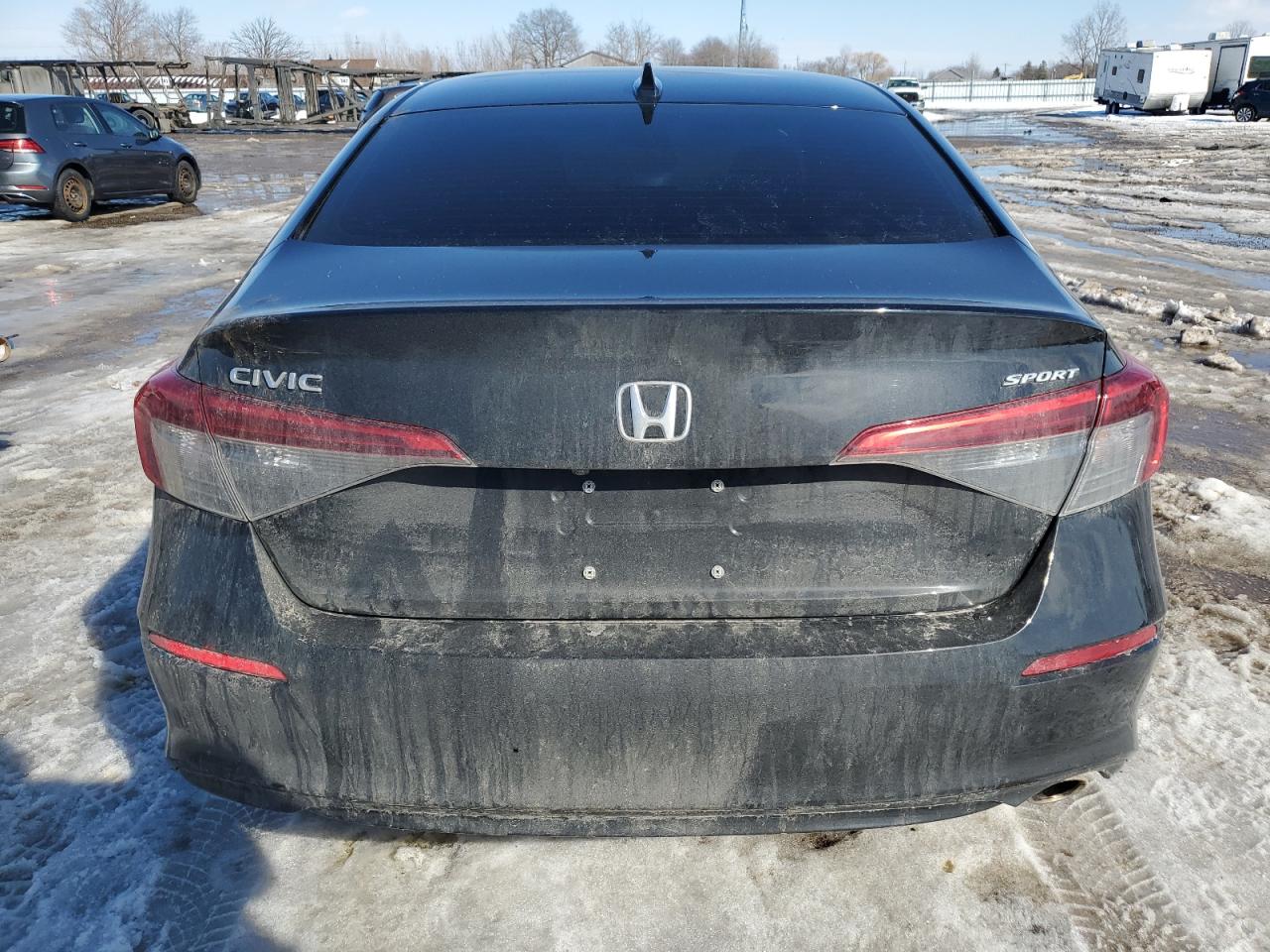 2022 Honda Civic VIN 2HGFE2F59NH116358 Copart auction photo, side / rear end damage thumbnail 6
