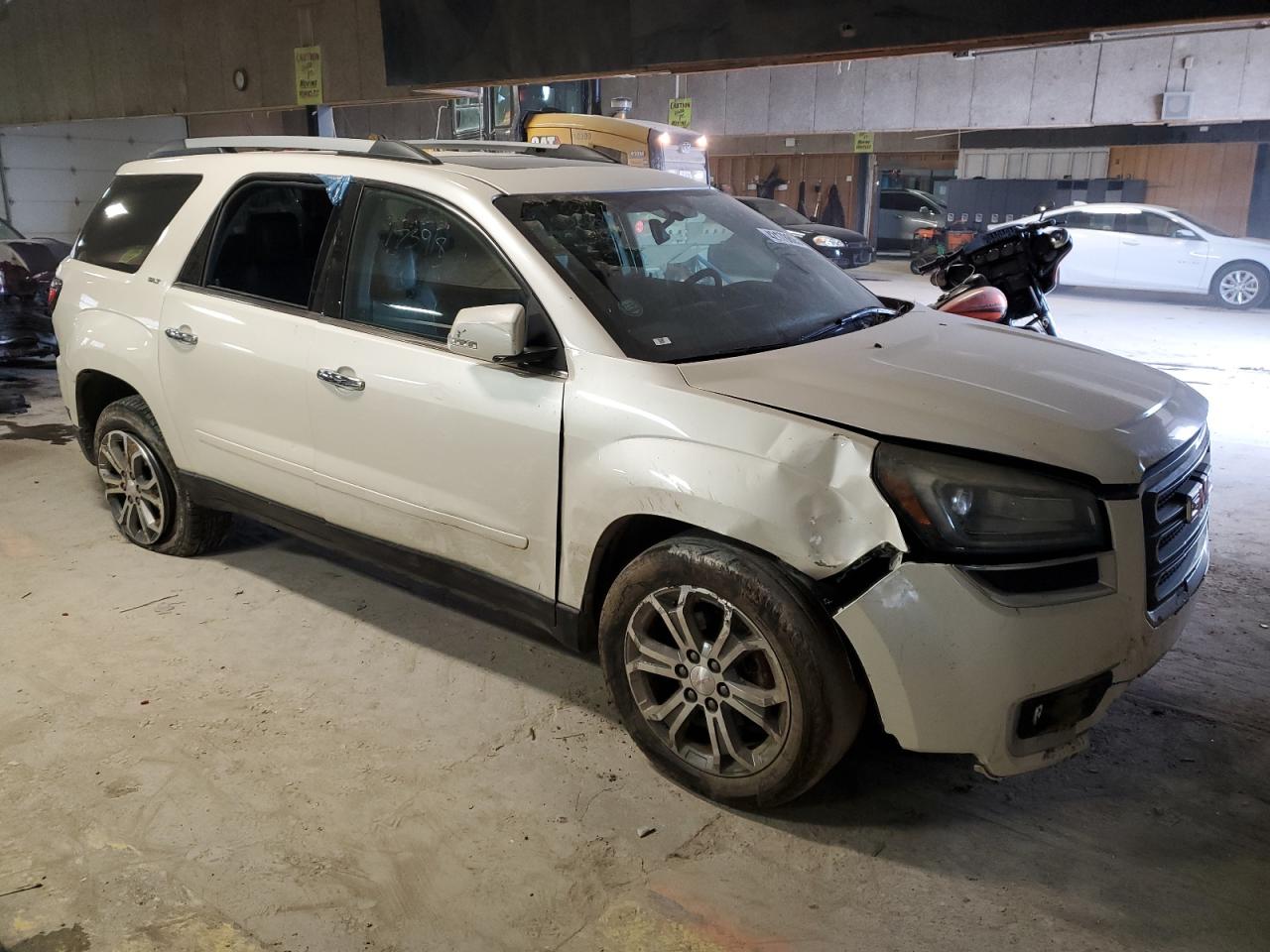 2015 GMC Acadia VIN 1GKKVRKDXFJ173918 Copart auction photo, front end / undercarriage damage thumbnail 4
