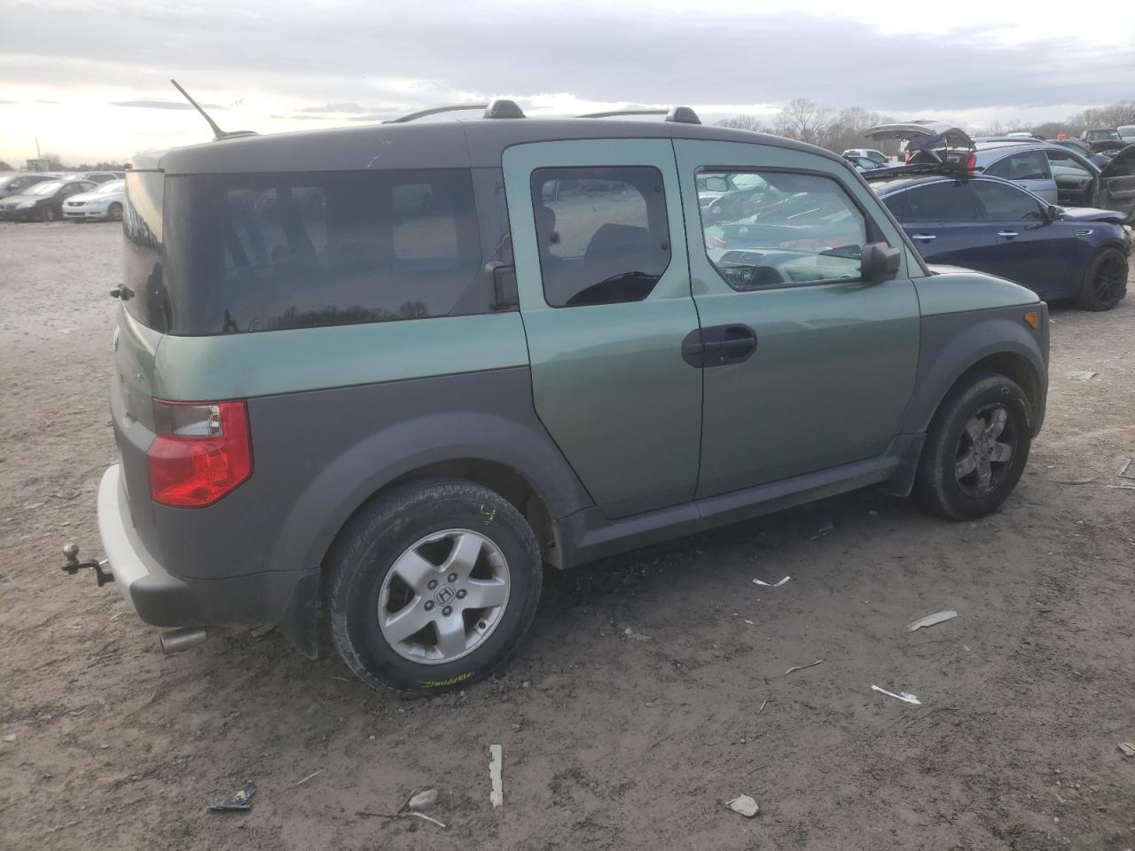 2005 Honda Element VIN 5J6YH28645L020591 Copart auction photo, side damage thumbnail 3