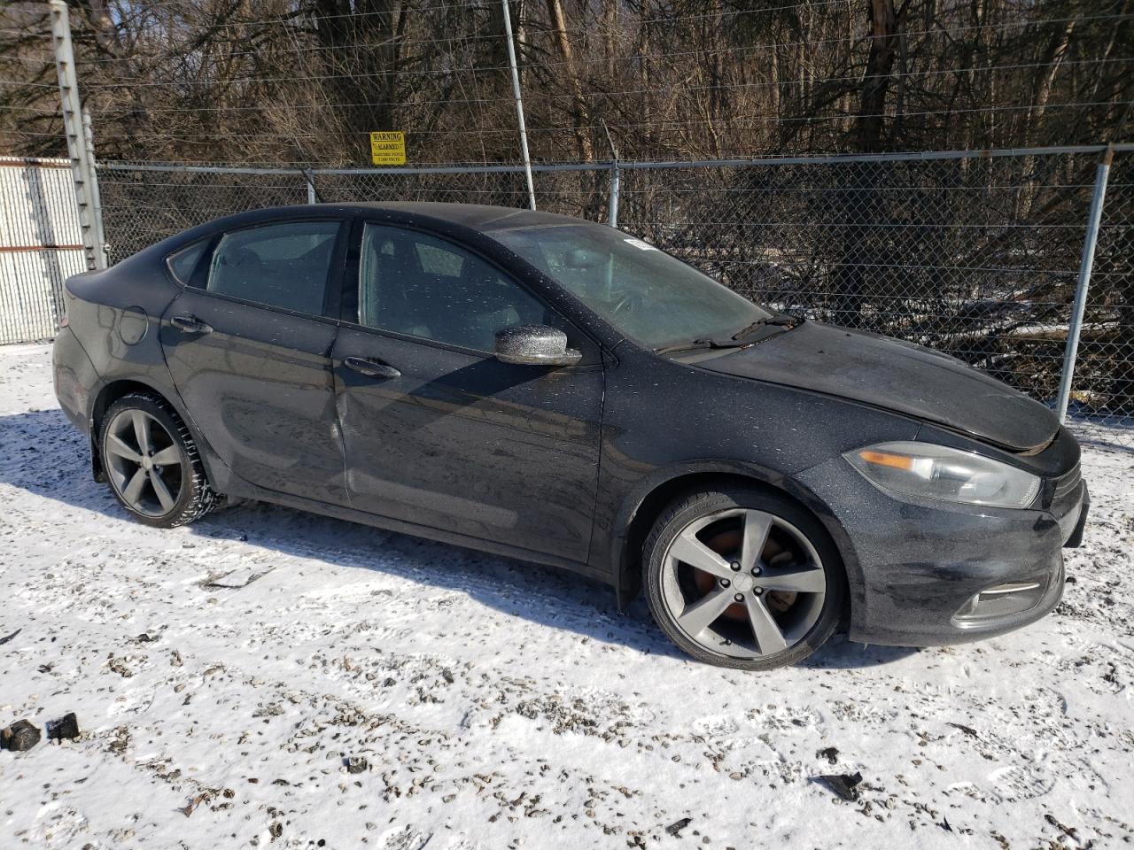 2014 Dodge Dart VIN 1C3CDFEB0ED919581 Copart auction photo, side damage thumbnail 4
