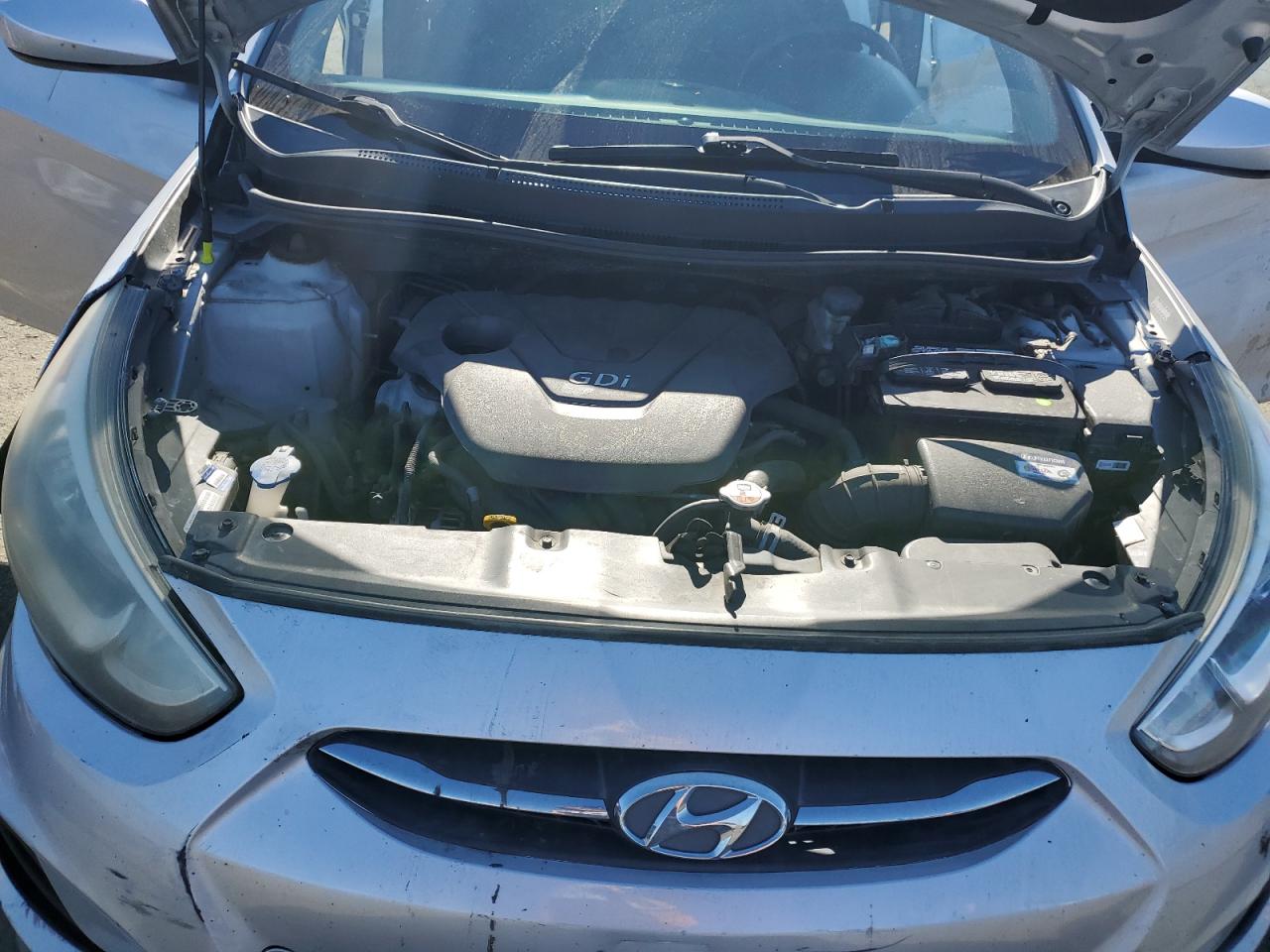 2016 Hyundai Accent VIN KMHCT5AE5GU251543 Copart auction photo, side / front end damage thumbnail 11