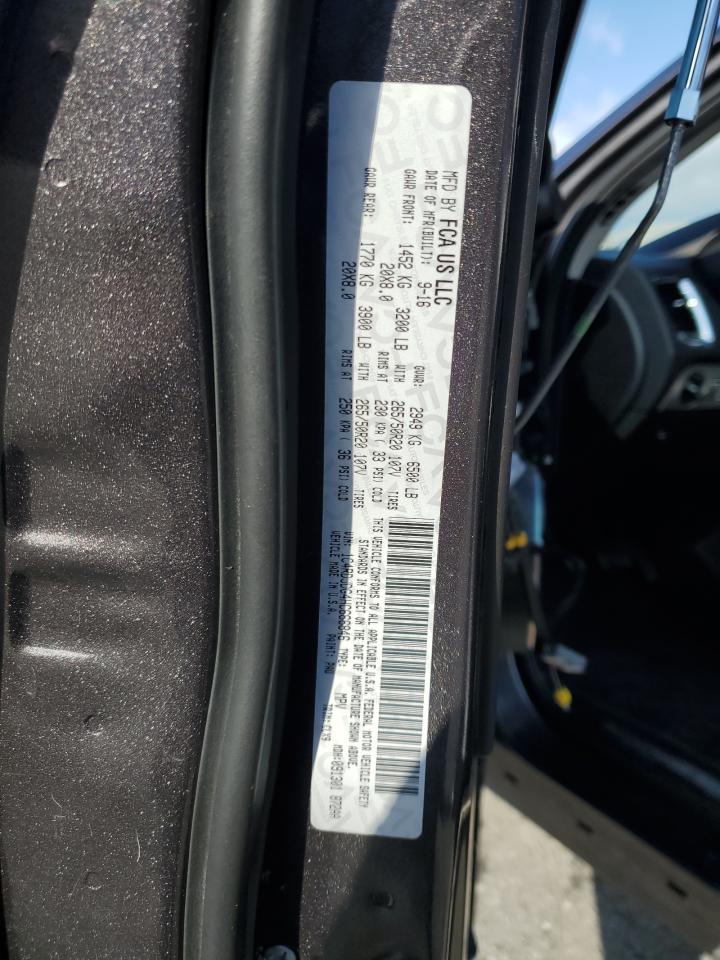 2017 Dodge Durango VIN 1C4RDJDG4HC666846 Copart auction photo, mechanical / stripped damage thumbnail 14