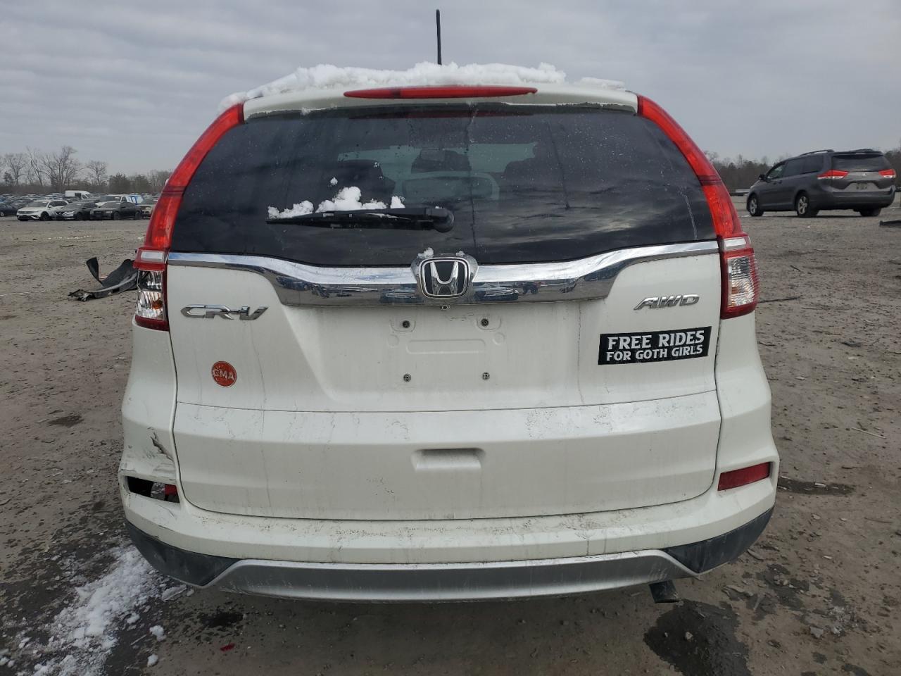 2015 Honda CR-V VIN 5J6RM4H58FL038810 Copart auction photo, side / rear end damage thumbnail 6