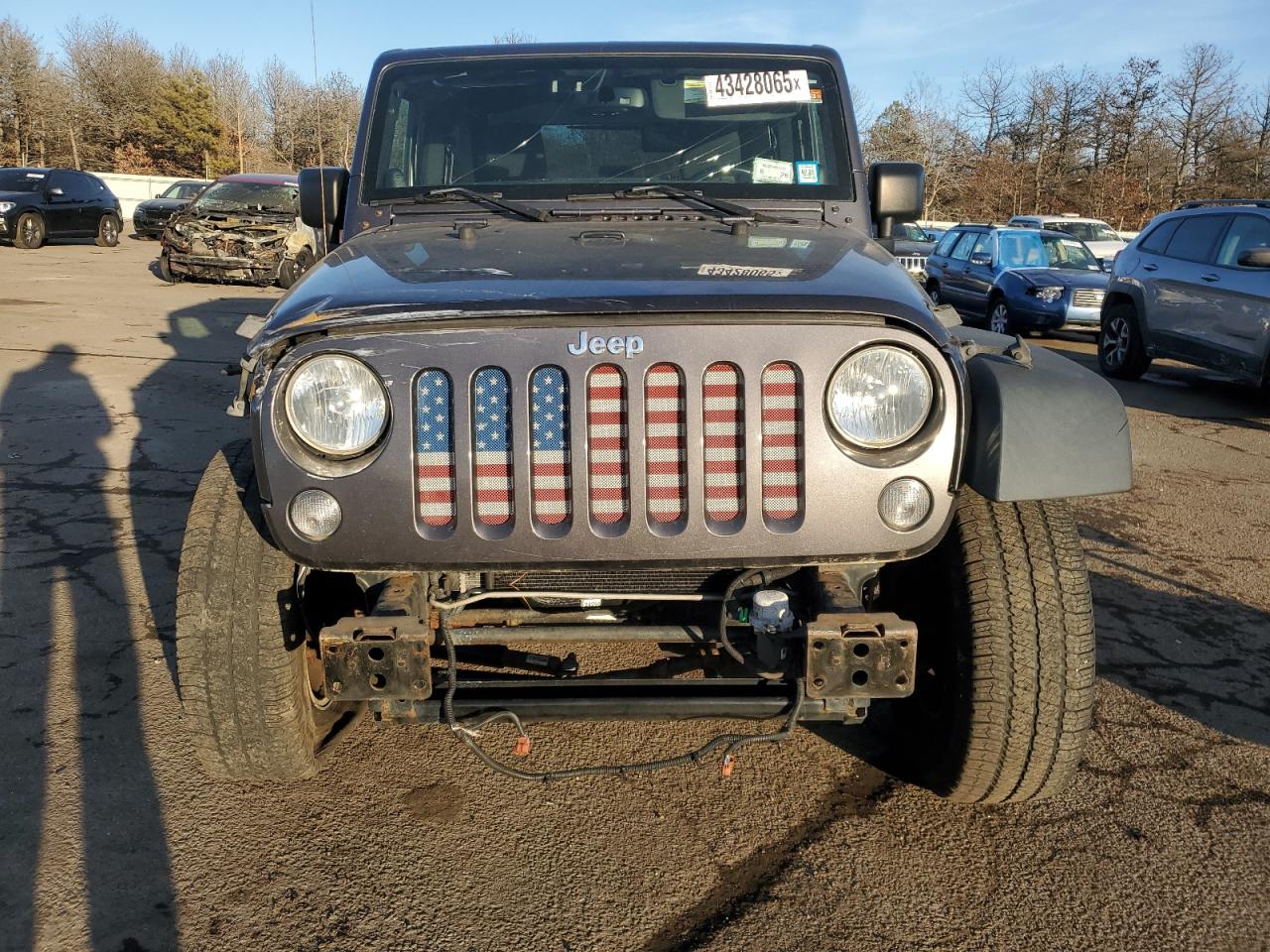 2014 Jeep Wrangler VIN 1C4GJWAG9EL289539 Copart auction photo, front end / minor dent/scratches damage thumbnail 5