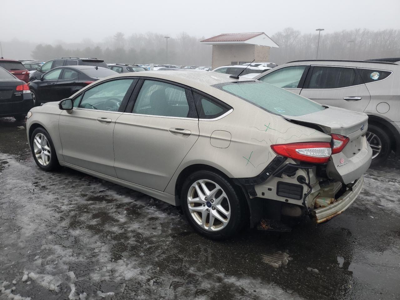 2015 Ford Fusion VIN 3FA6P0H7XFR187852 Copart auction photo, rear end damage thumbnail 2