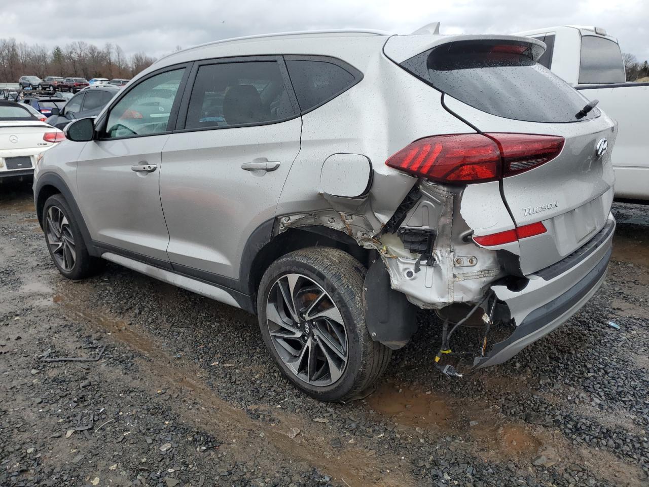 2020 Hyundai Tucson VIN KM8J3CAL7LU210075 Copart auction photo, rear end damage thumbnail 2