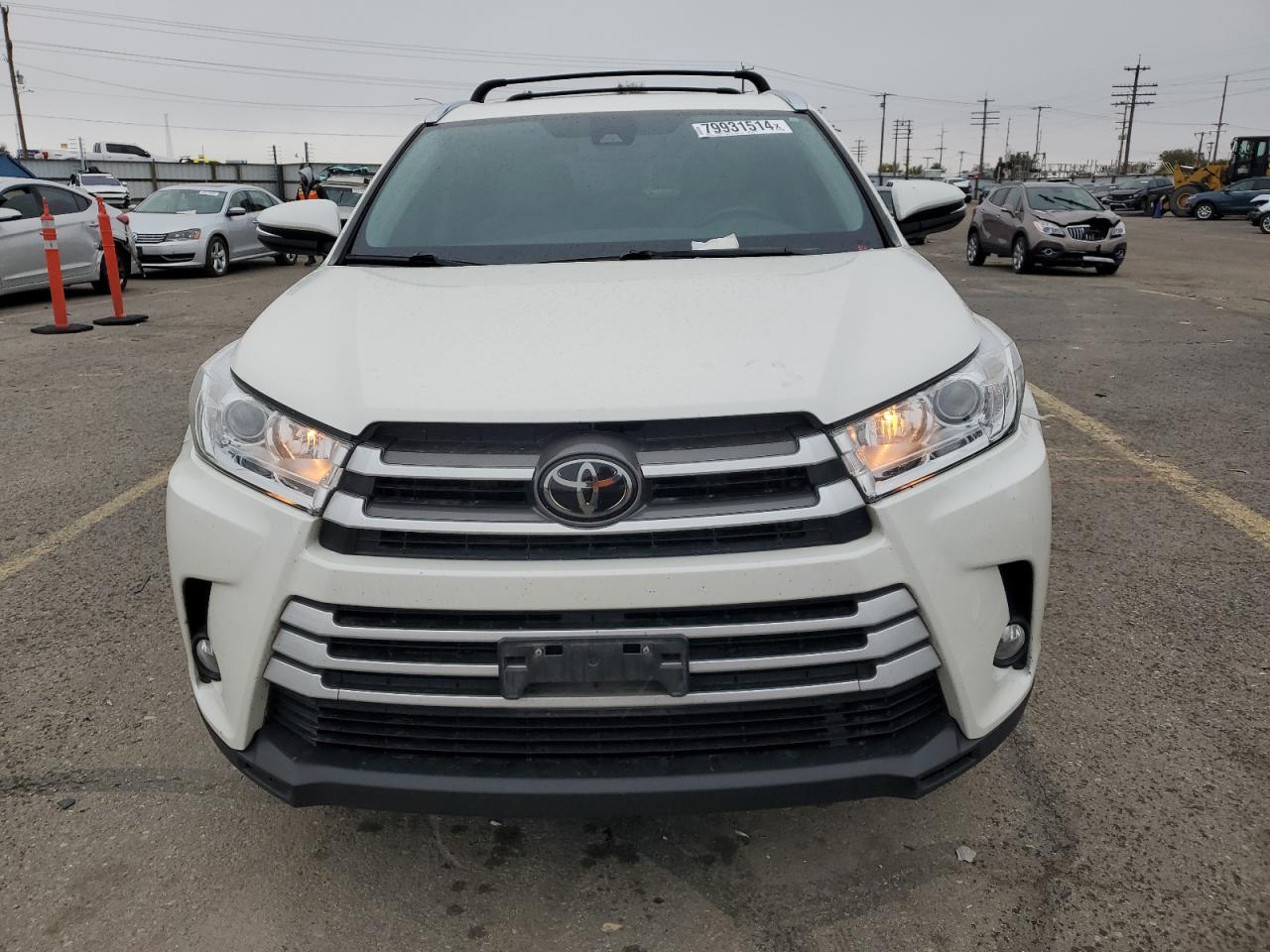 2019 Toyota Highlander VIN 5TDJZRFHXKS575248 Copart auction photo, rear end / undercarriage damage thumbnail 5
