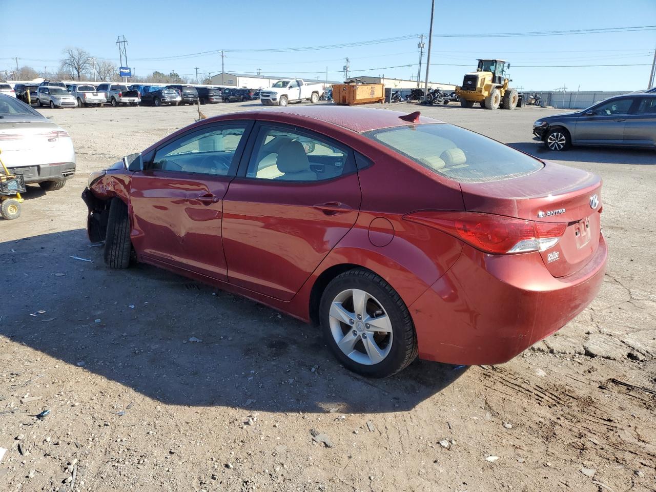 2012 Hyundai Elantra VIN KMHDH4AE3CU251292 Copart auction photo, front end / minor dent/scratches damage thumbnail 2