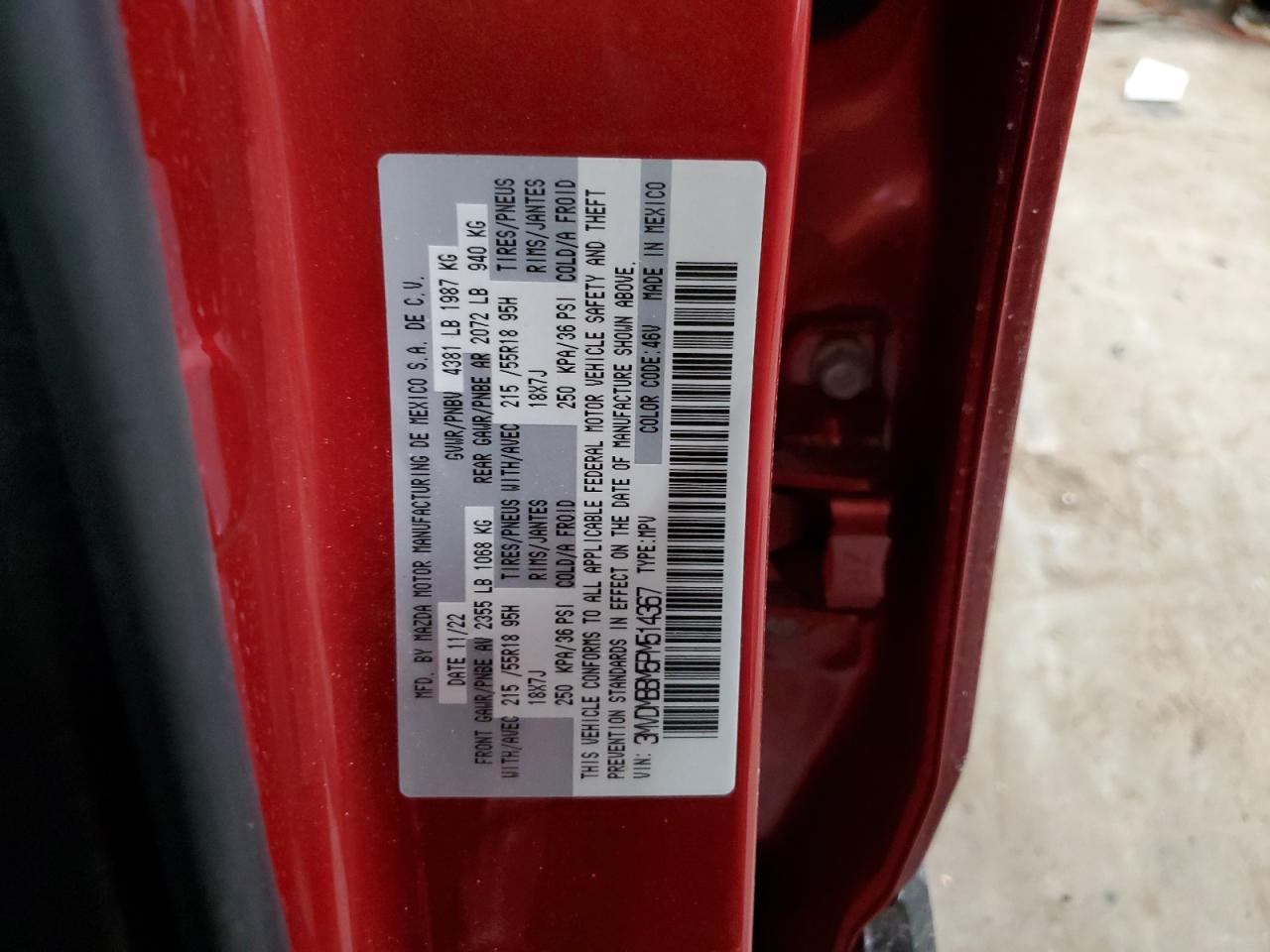 2023 Mazda CX-30 VIN 3MVDMBBM5PM514367 Copart auction photo, front end damage thumbnail 15