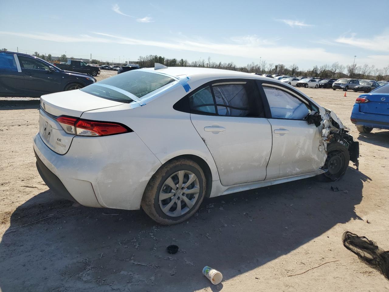 2023 Toyota Corolla VIN 5YFB4MDE6PP019159 Copart auction photo, front end / side damage thumbnail 3