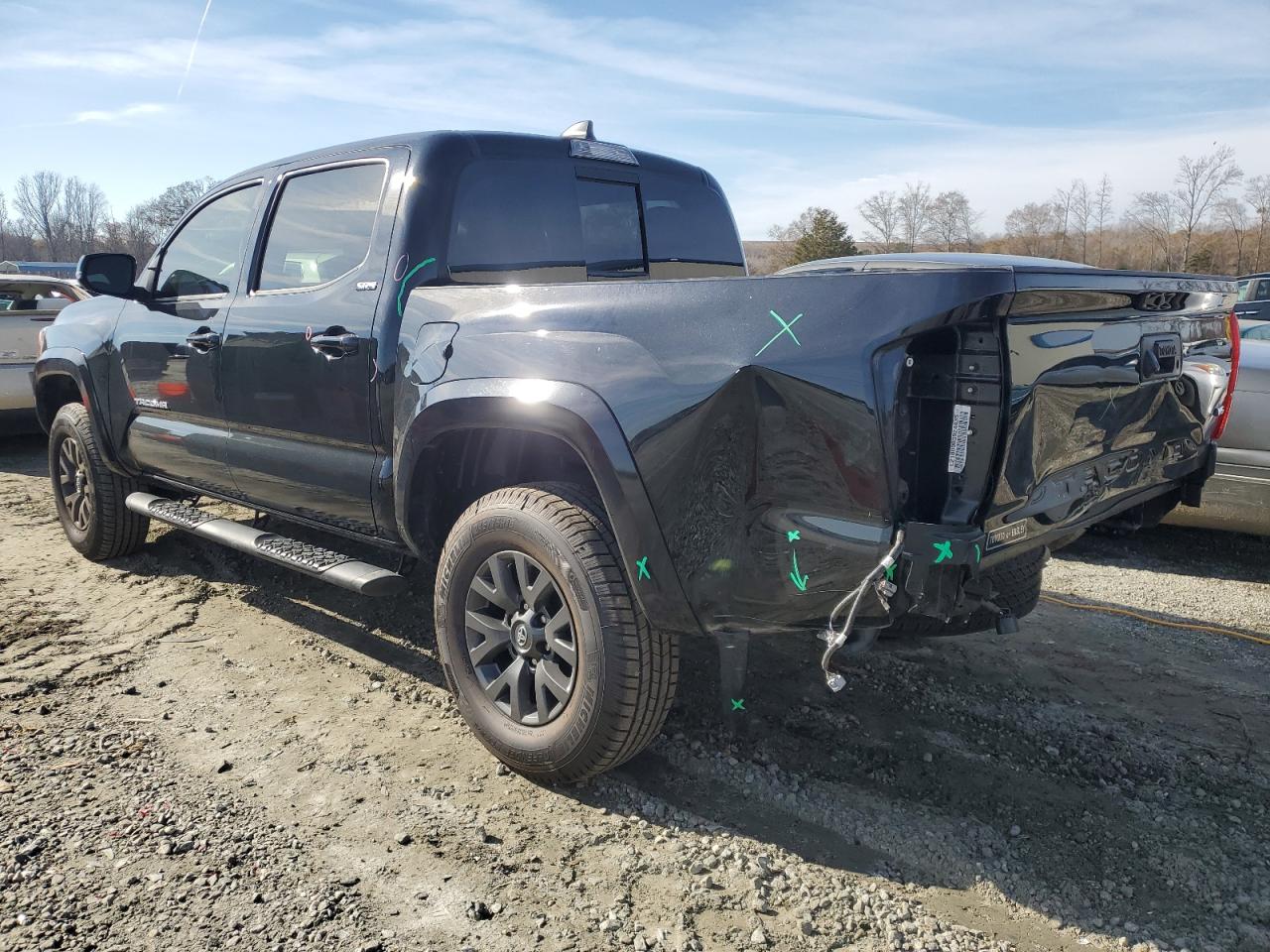 2022 Toyota Tacoma VIN 3TMAZ5CN7NM173159 Copart auction photo, rear end damage thumbnail 2