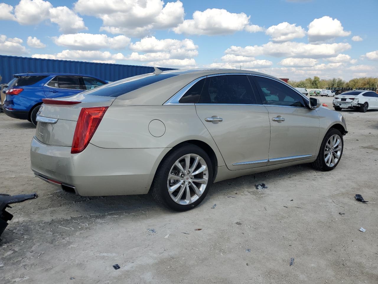 2013 Cadillac XTS VIN 2G61P5S35D9157686 Copart auction photo, side / front end damage thumbnail 3