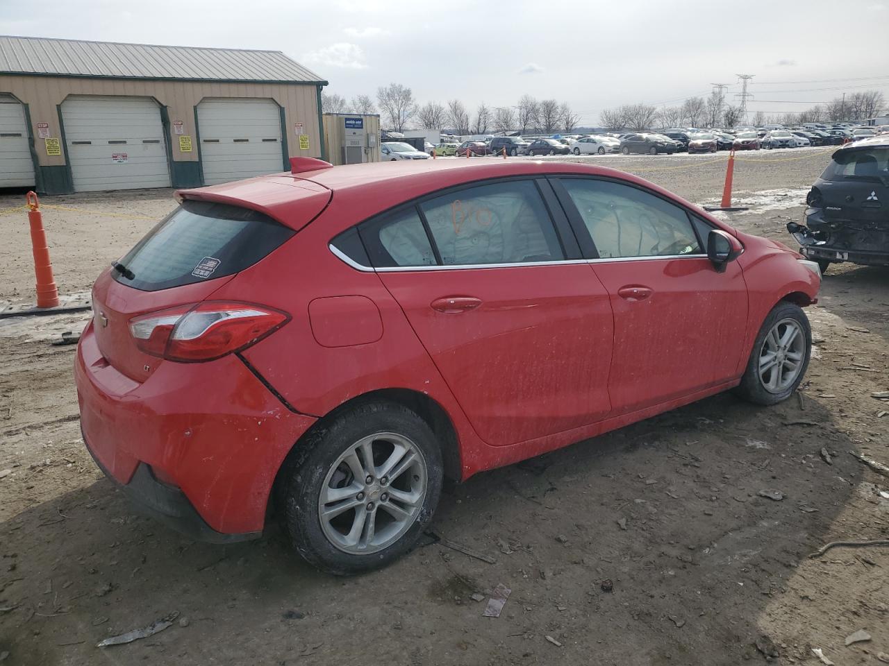 2018 Chevrolet Cruze VIN 3G1BE6SM2JS653932 Copart auction photo, front end / side damage thumbnail 3