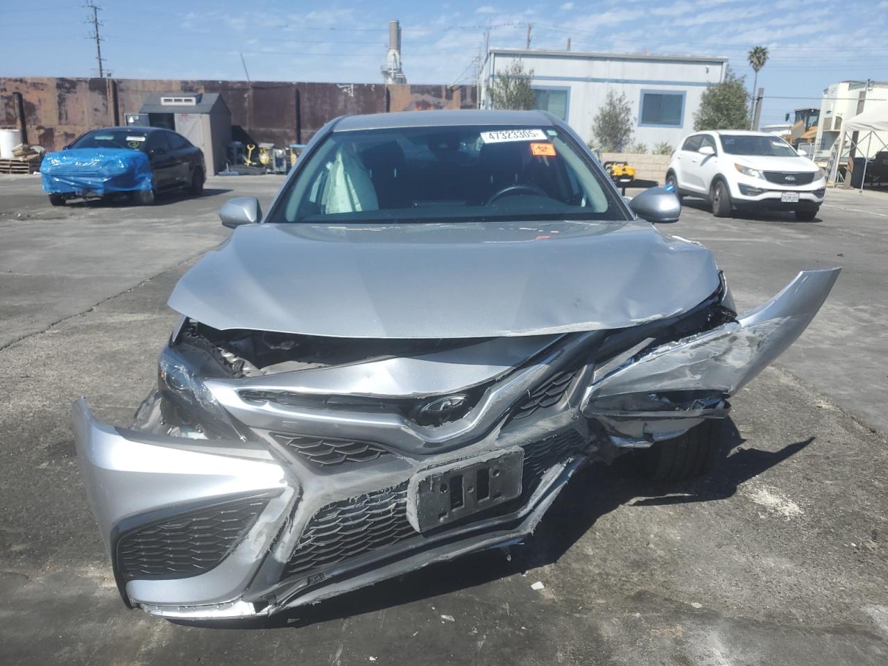 2021 Toyota Camry VIN 4T1G11AK4MU424454 Copart auction photo, front end damage thumbnail 5