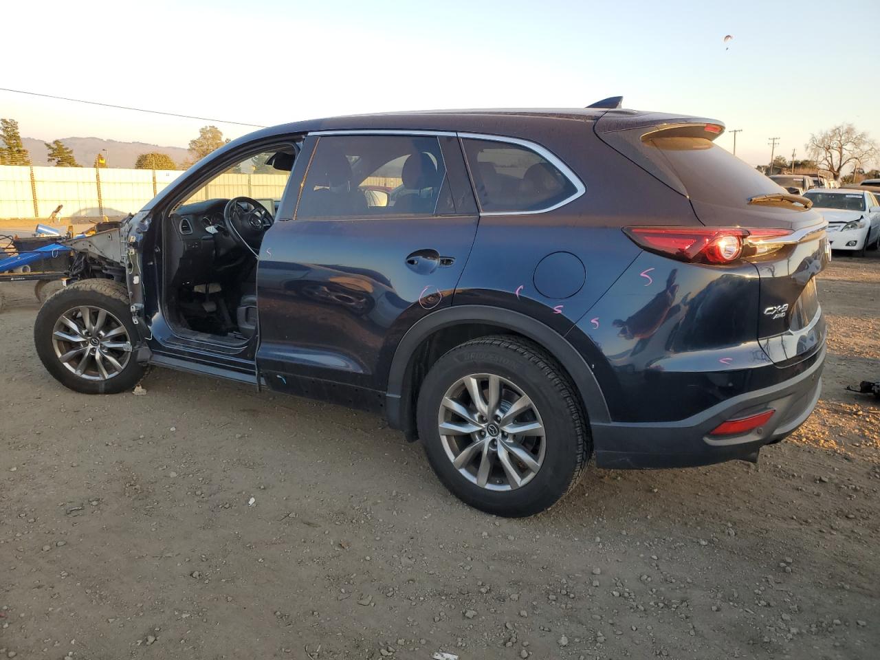 2018 Mazda CX-9 VIN JM3TCBCY3J0215270 Copart auction photo, front end / side damage thumbnail 2