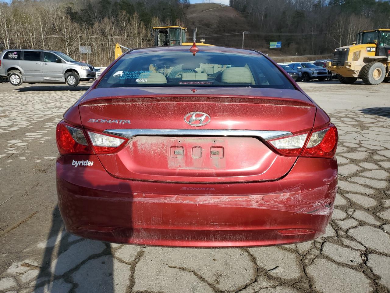 2013 Hyundai Sonata VIN 5NPEB4AC1DH583672 Copart auction photo, front end / rear end damage thumbnail 6