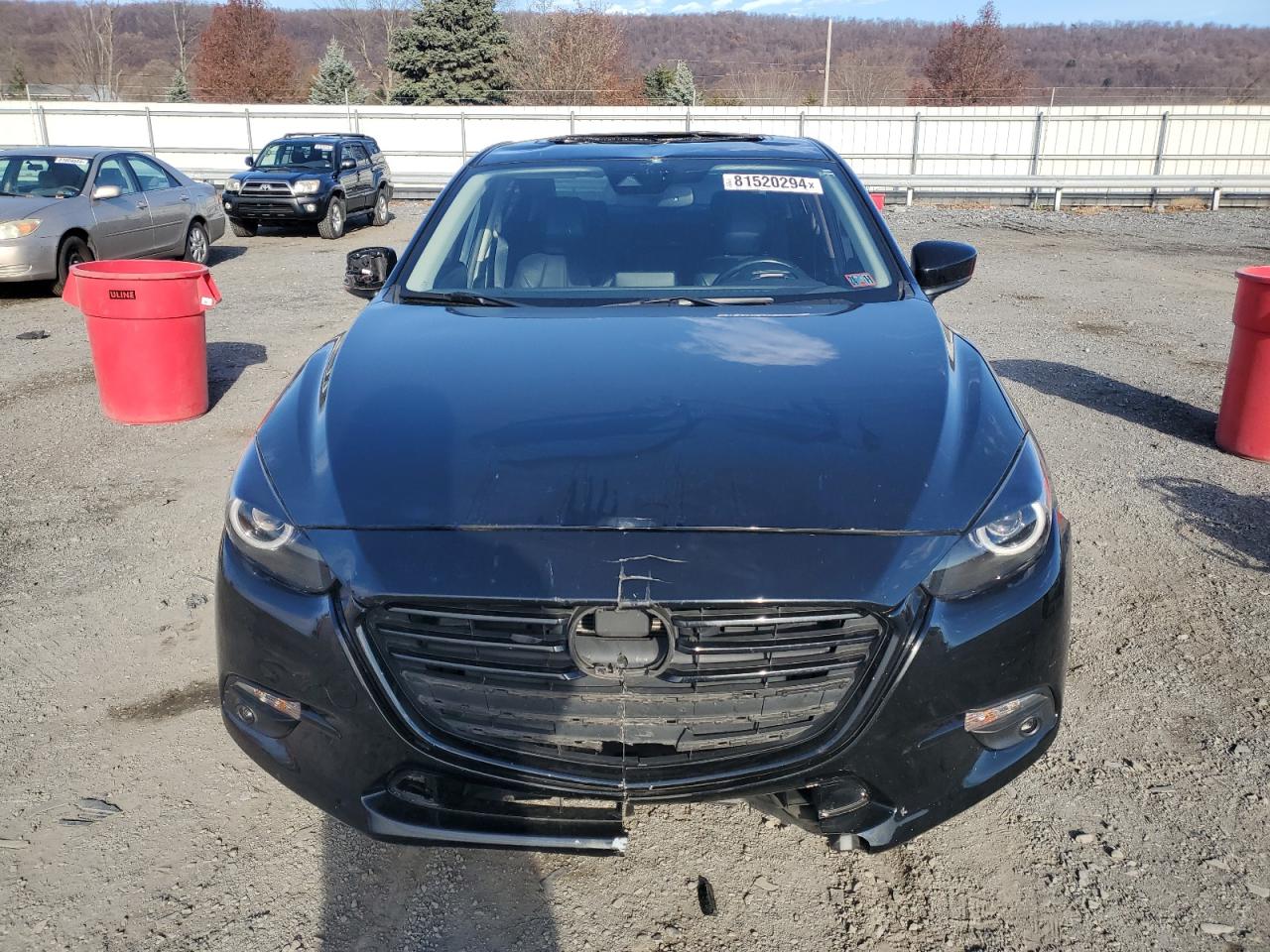 2018 Mazda 3 VIN 3MZBN1W35JM206251 Copart auction photo, top/roof damage thumbnail 5
