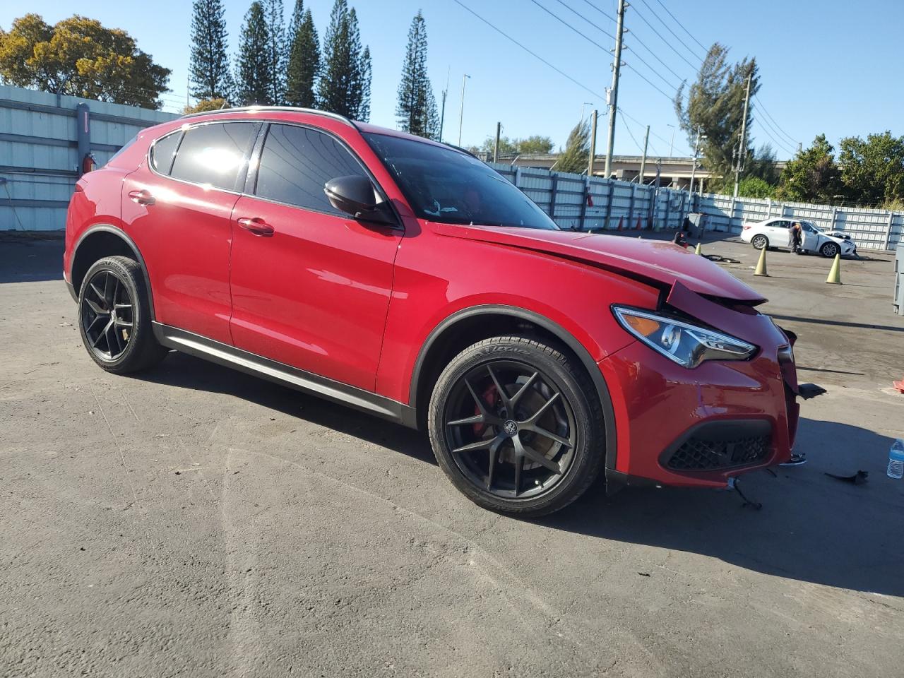 2020 Alfa Romeo Stelvio VIN ZASPAJAN8L7C90907 Copart auction photo, front end damage thumbnail 4