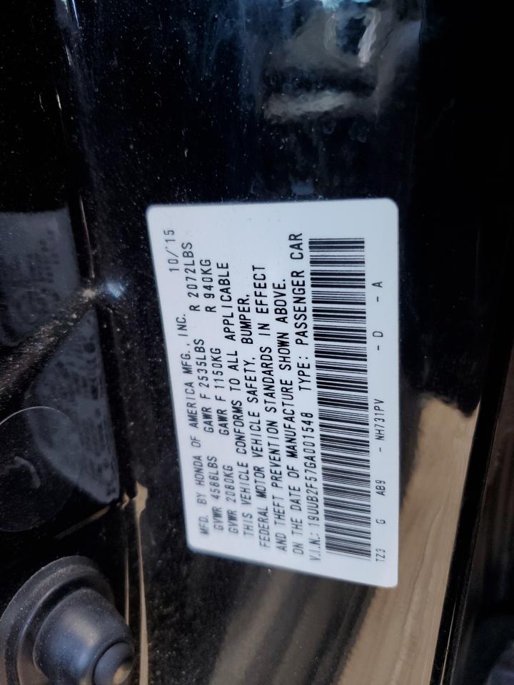 2016 Acura TLX VIN 19UUB2F57GA001548 Copart auction photo, all over / undercarriage damage thumbnail 14