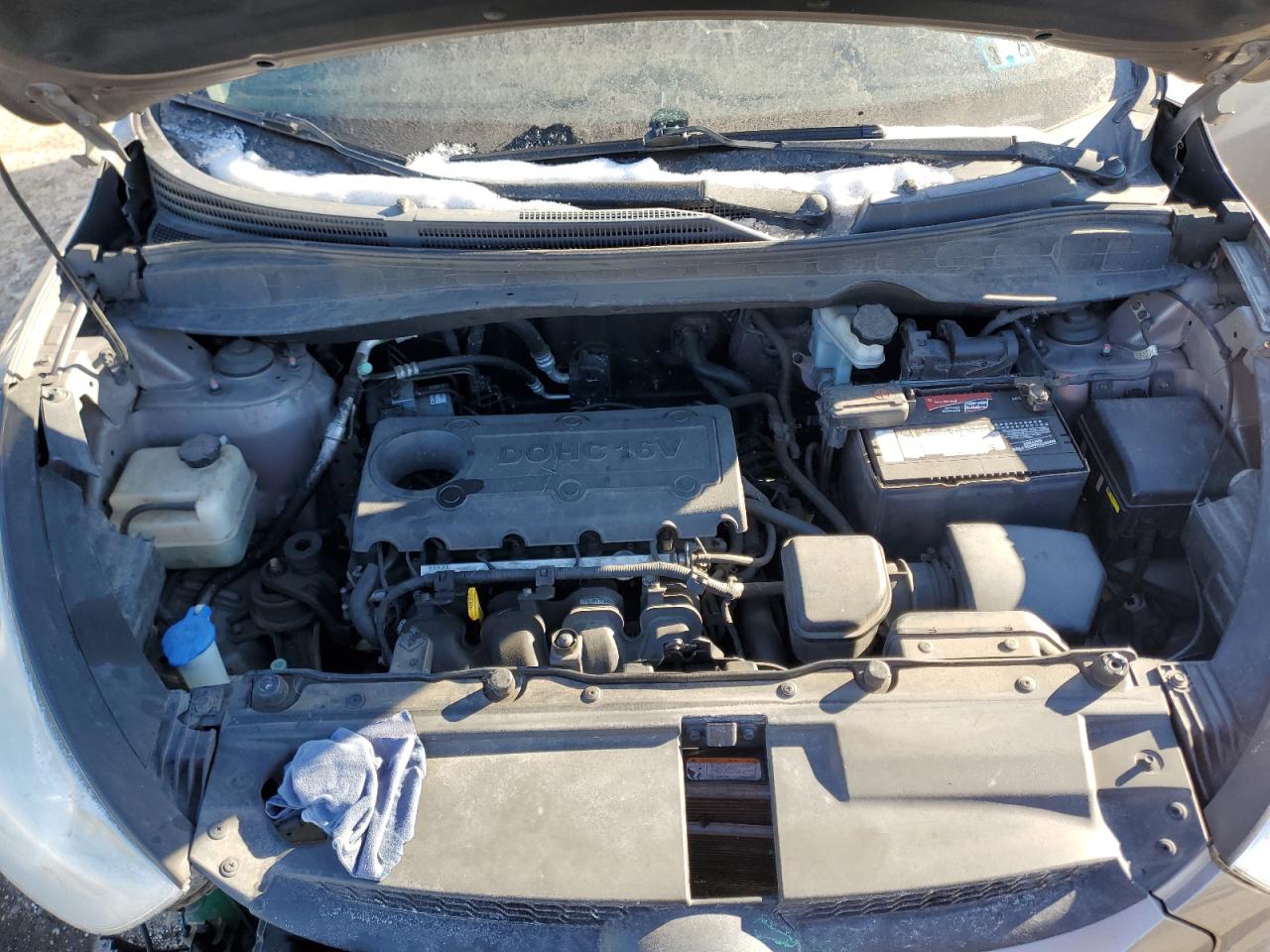 2012 Hyundai Tucson VIN KM8JUCAC1CU373270 Copart auction photo, front end damage thumbnail 12