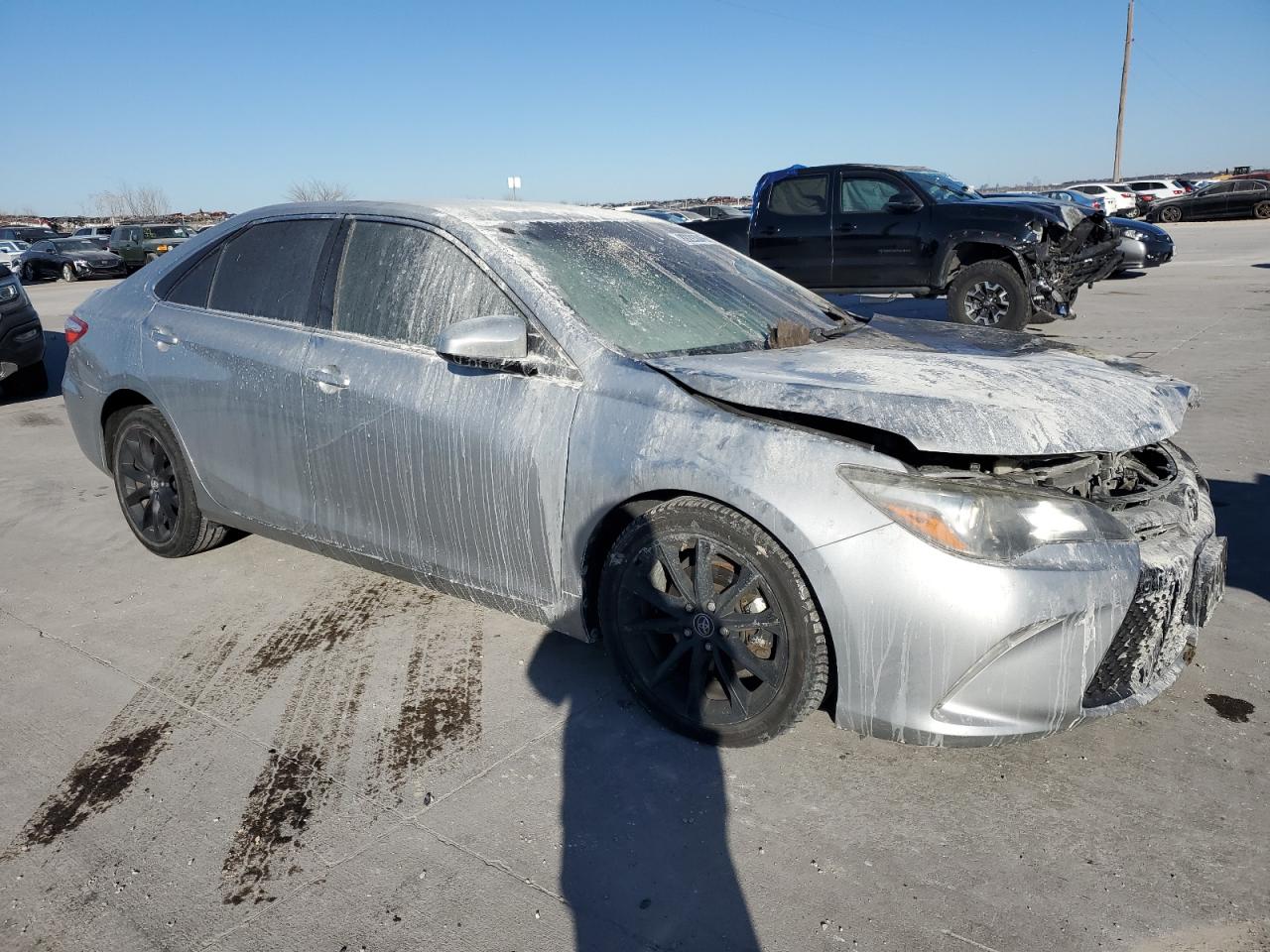 2015 Toyota Camry VIN 4T1BF1FK5FU014091 Copart auction photo, burn / front end damage thumbnail 4
