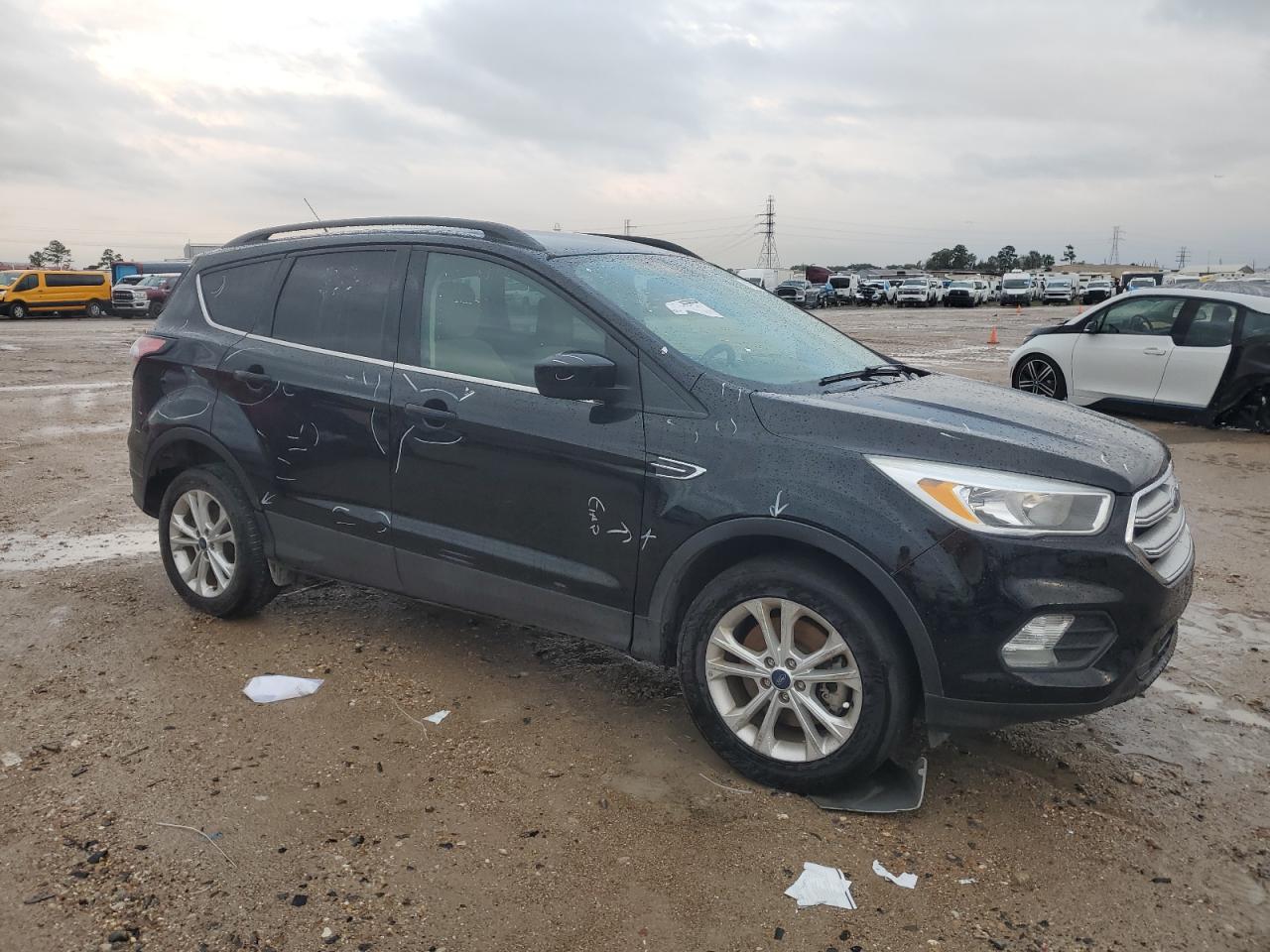 2018 Ford Escape VIN 1FMCU9GD5JUB45555 Copart auction photo, all over damage thumbnail 4