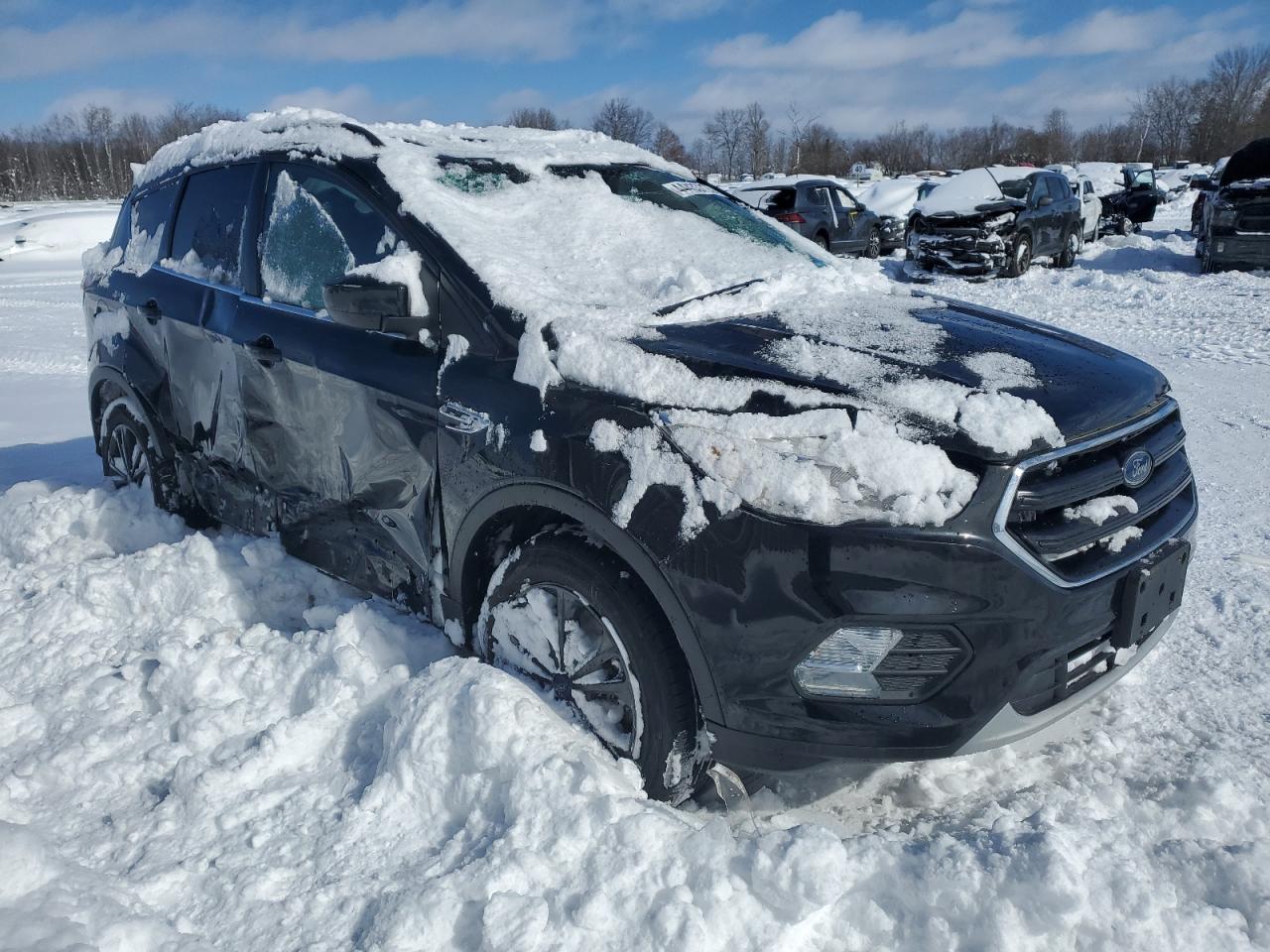 2018 Ford Escape VIN 1FMCU9GD0JUC25250 Copart auction photo, rollover damage thumbnail 4