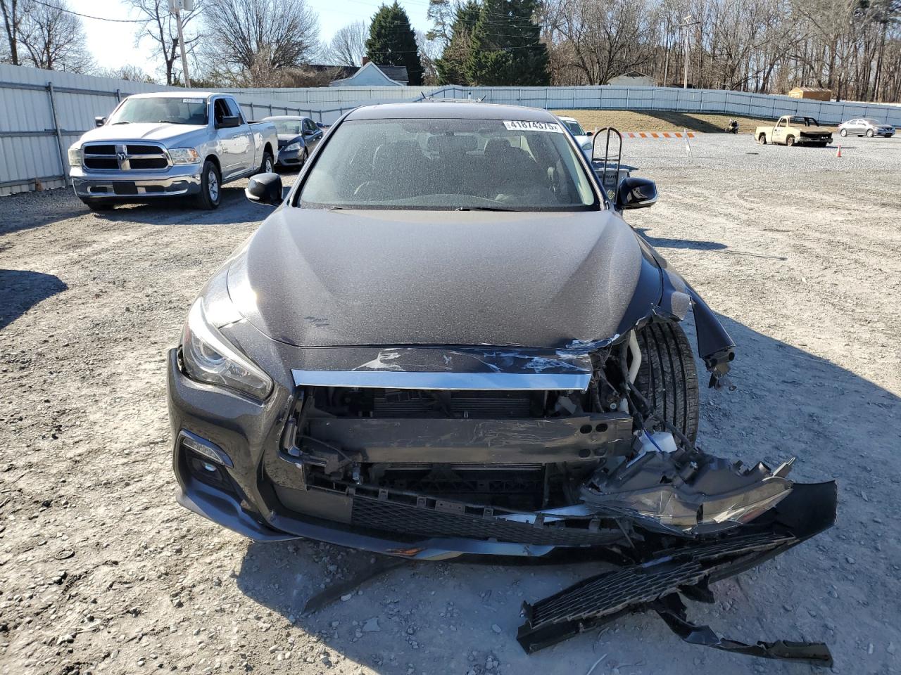 2019 Infiniti Q50 VIN JN1EV7AP3KM542459 Copart auction photo, front end / minor dent/scratches damage thumbnail 5