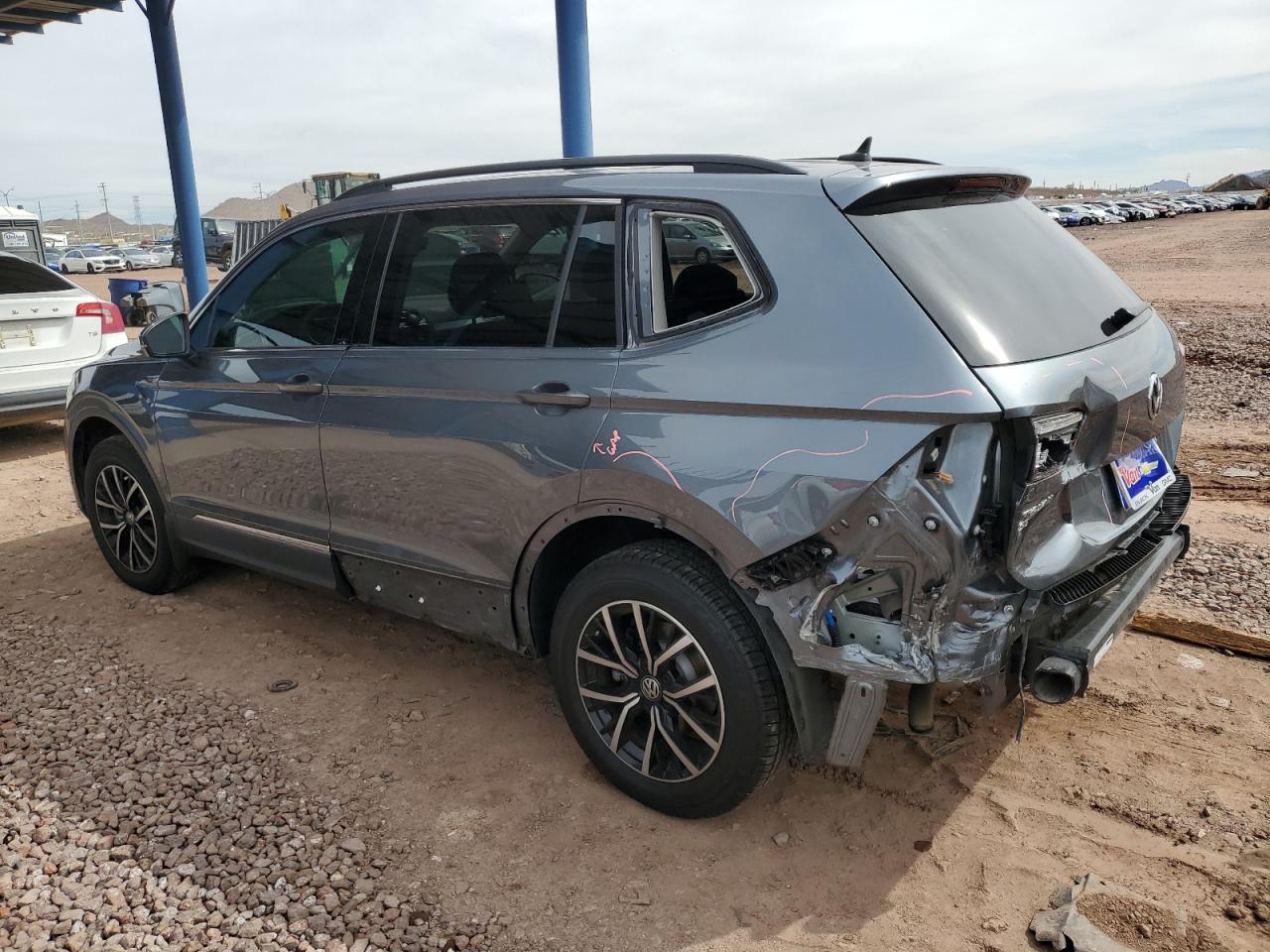 2021 Volkswagen Tiguan VIN 3VV3B7AX0MM128450 Copart auction photo, rear end damage thumbnail 2