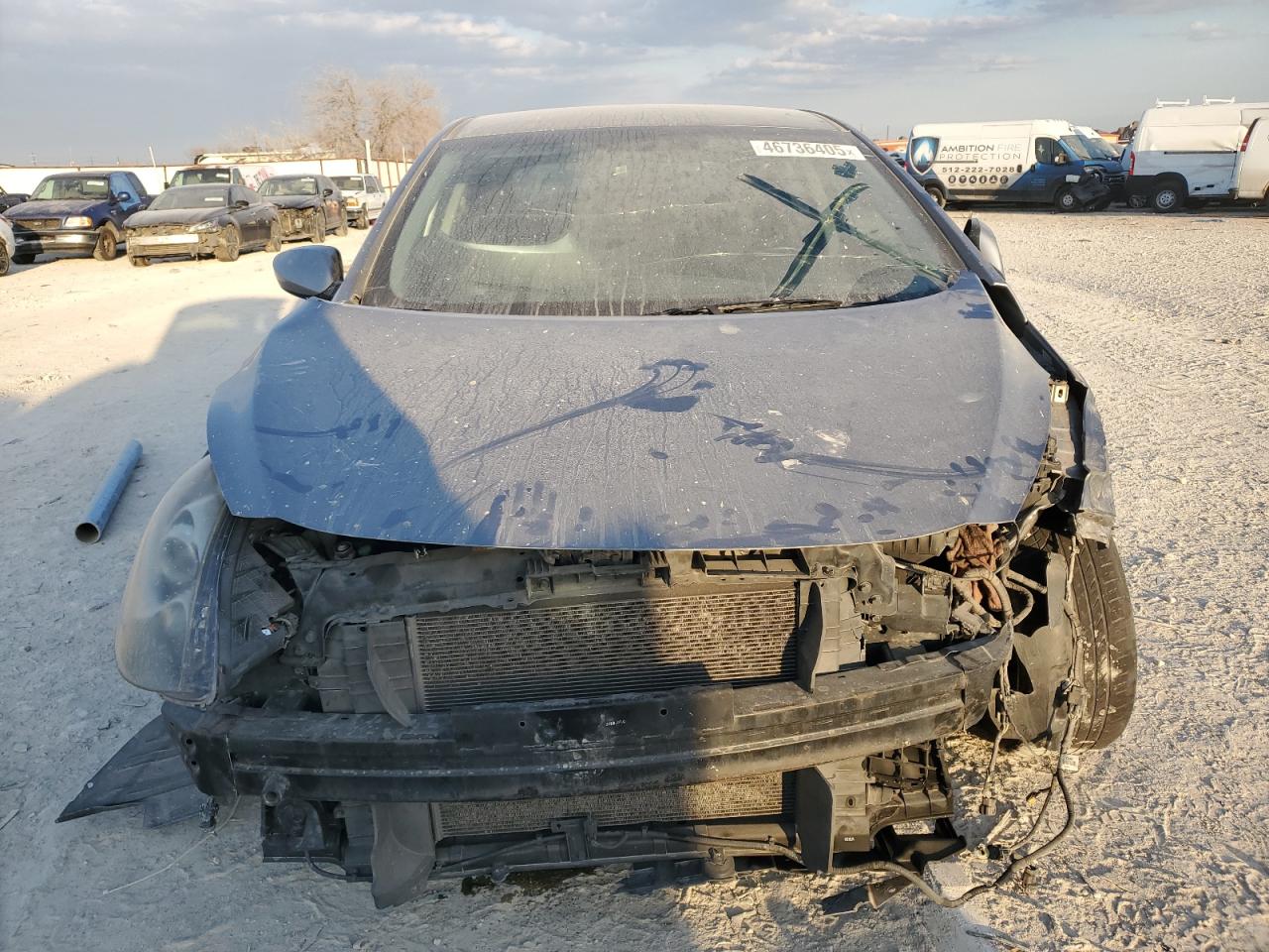 2013 Hyundai Elantra VIN KMHD35LE1DU130182 Copart auction photo, front end damage thumbnail 5