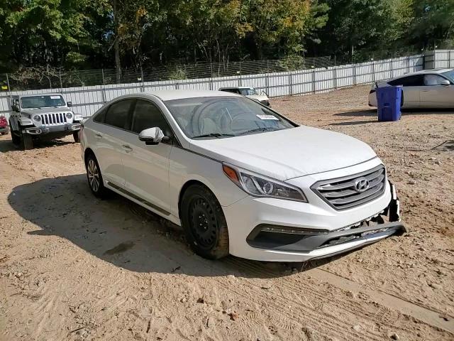 2015 Hyundai Sonata VIN 5NPE34AF2FH050000 Copart auction photo, front end / undercarriage damage thumbnail 10