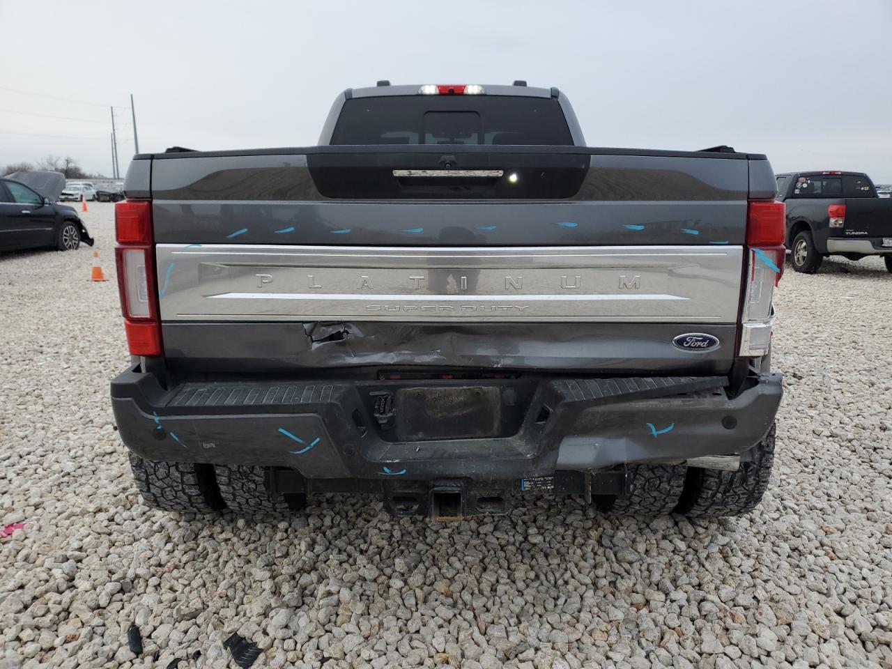 2022 Ford F450 VIN 1FT8W4DT8NEC09929 Copart auction photo, front end / rear end damage thumbnail 6