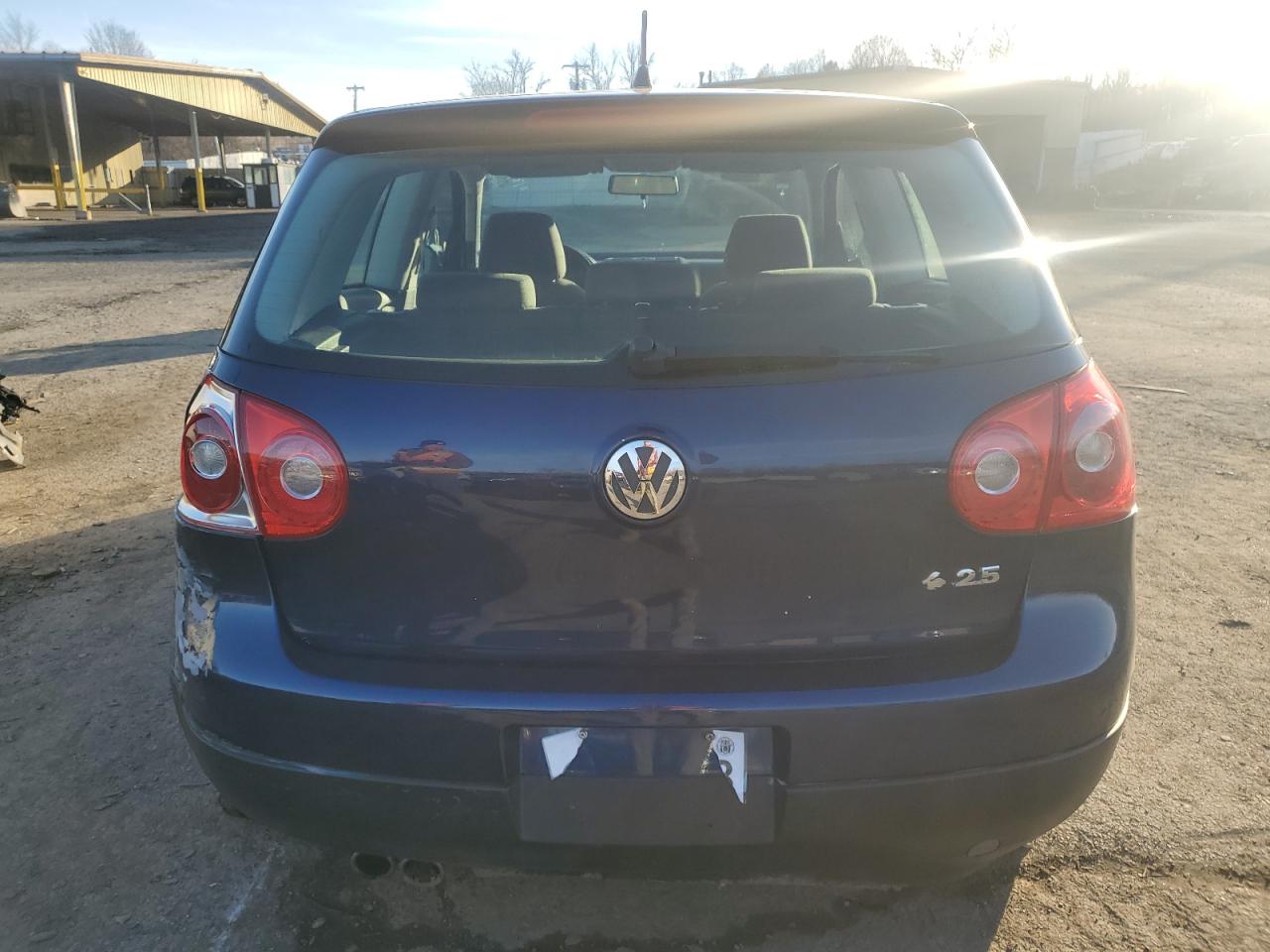 2008 Volkswagen Golf VIN WVWAB71K48W136325 Copart auction photo, rear end / side damage thumbnail 6