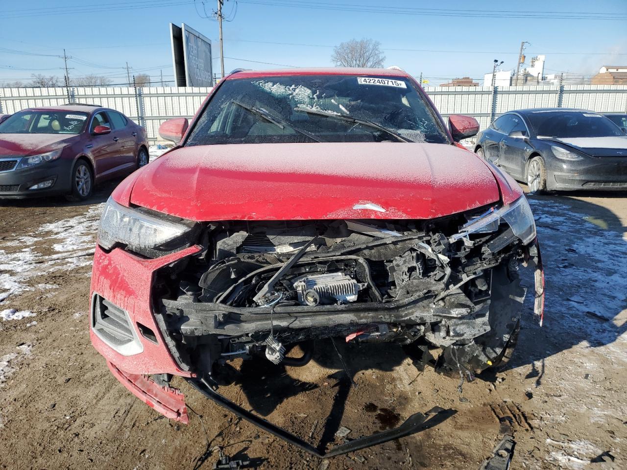 2020 Audi Q3 VIN WA1AECF32L1108072 Copart auction photo, front end damage thumbnail 5
