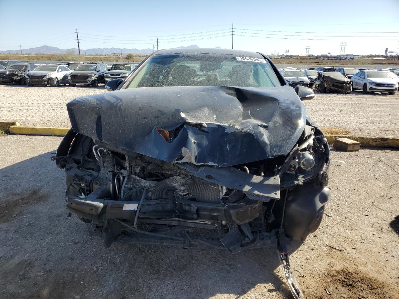2015 Hyundai Sonata VIN 5NPE34AF9FH076934 Copart auction photo, front end / frame damage damage thumbnail 5